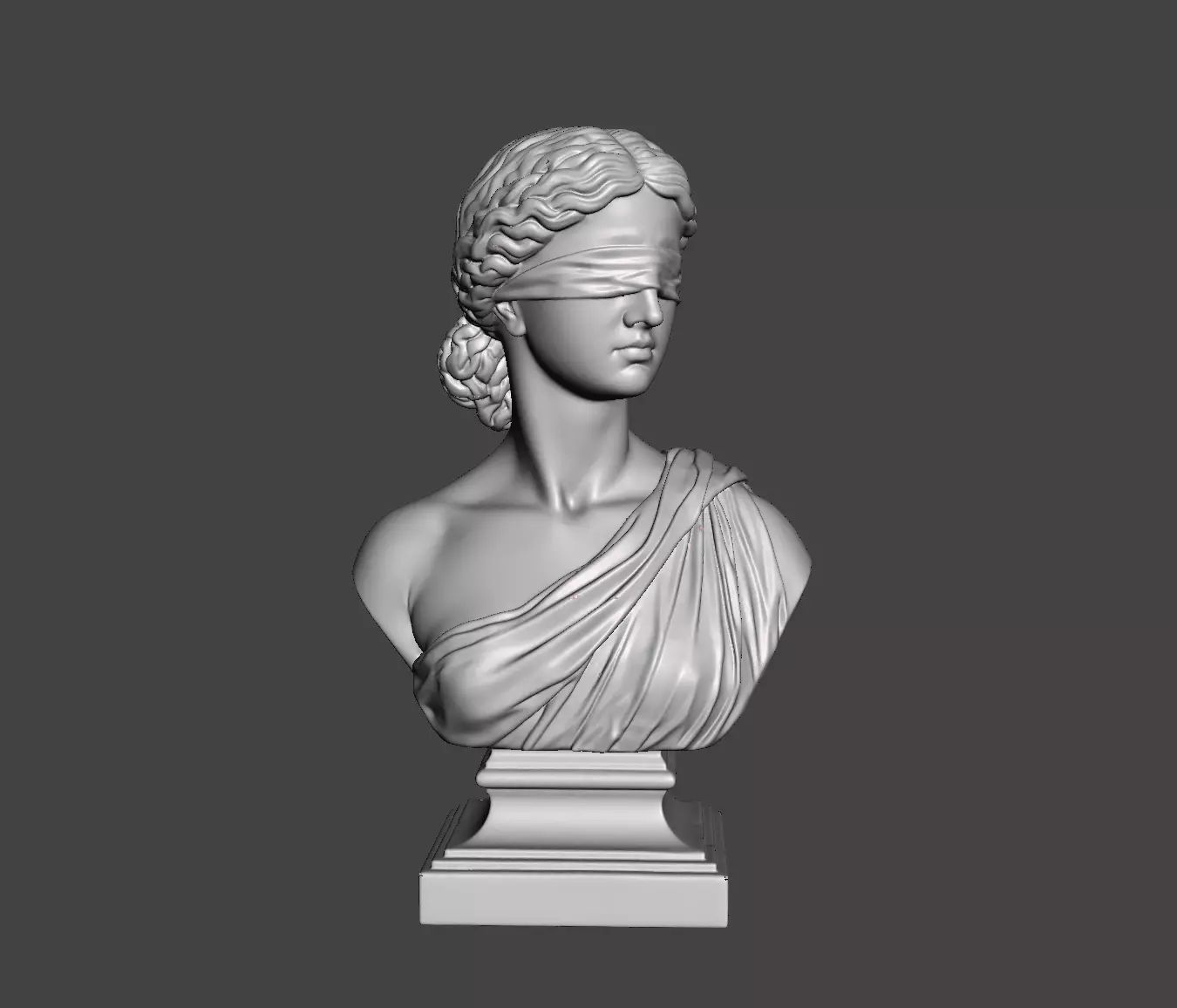 Themis Bust Statue Greek Goddess of Justice 3D print model