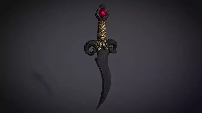 Stylized Horned Dagger