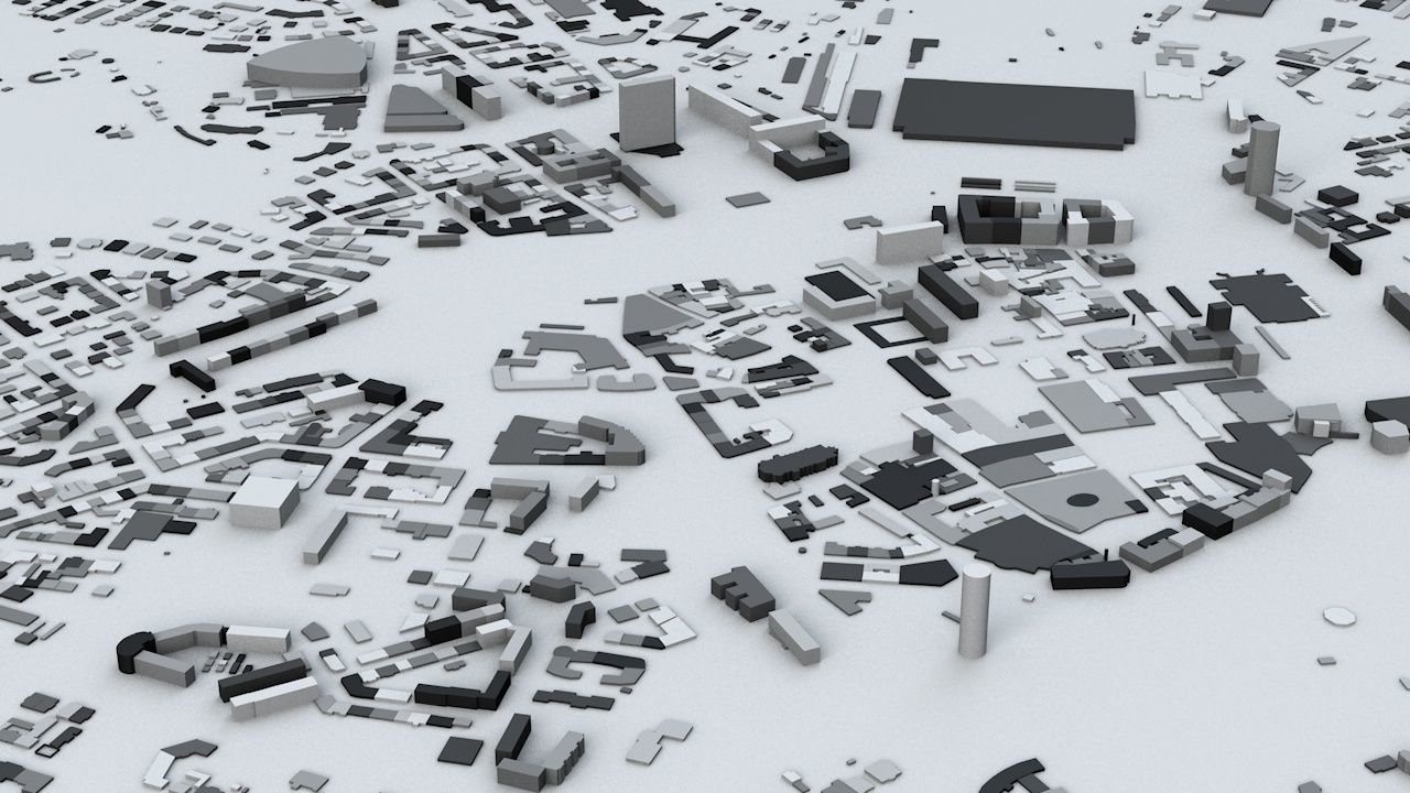 Leipzig Streets and Buildings 3D model_4