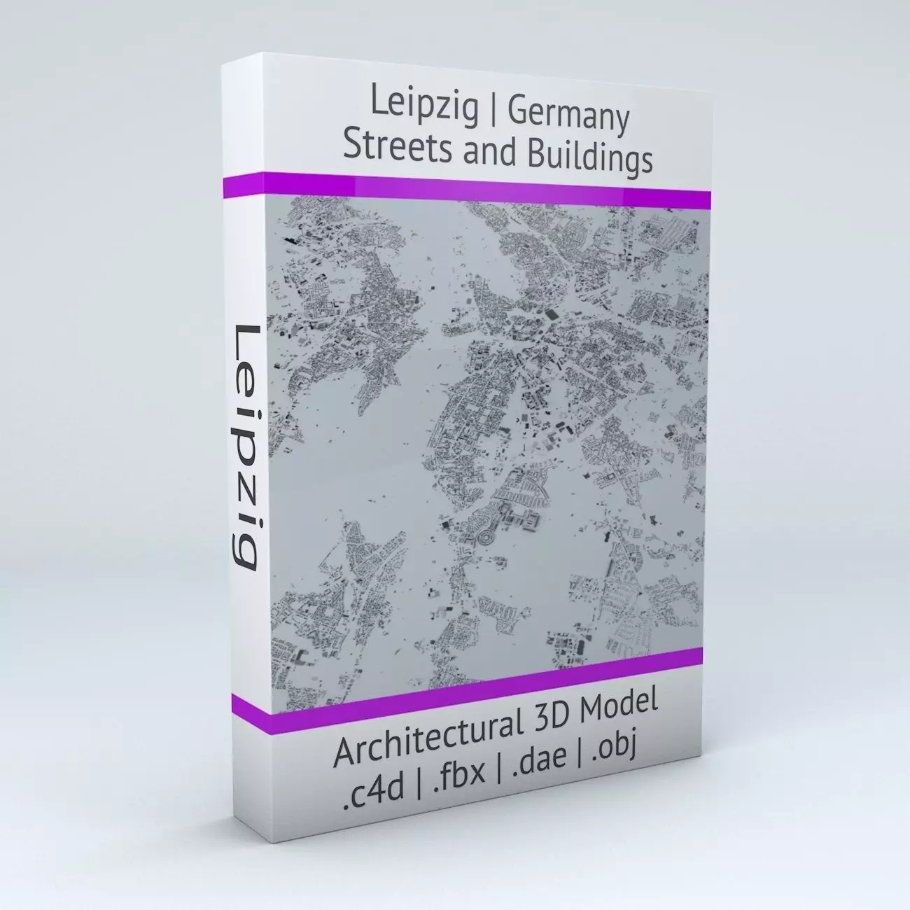 Leipzig Streets and Buildings 3D model_0