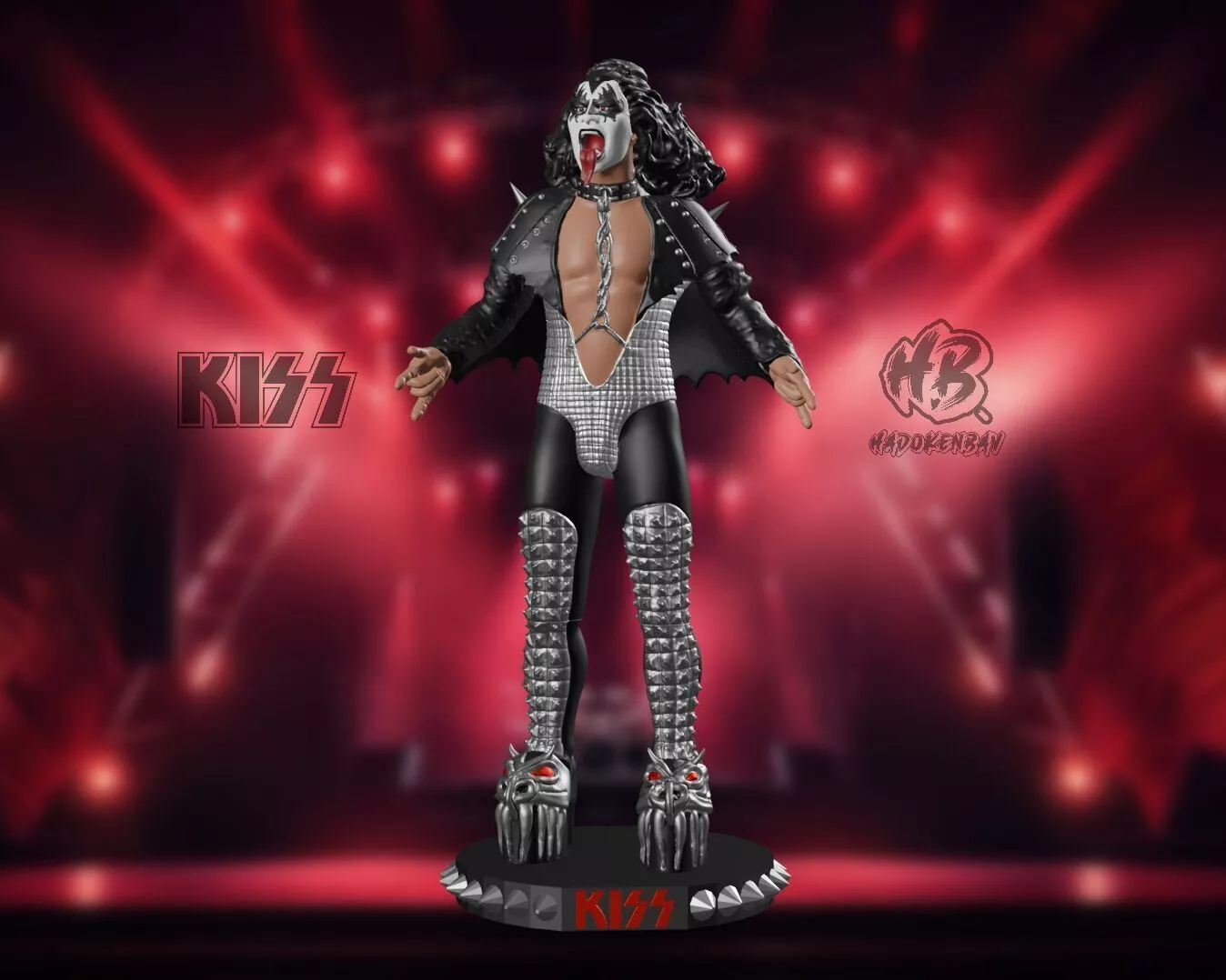 Kiss - The Demon Figure 3D print model