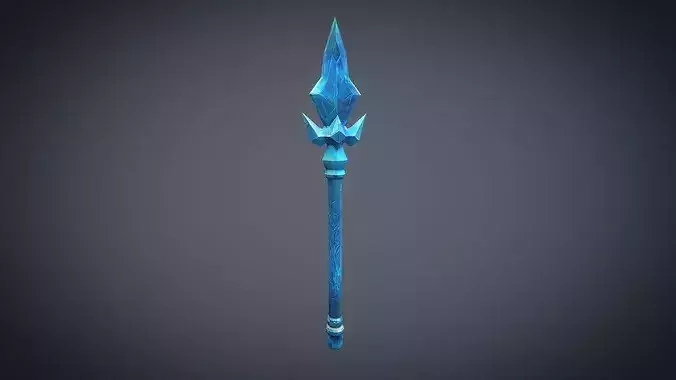 Stylized Ice Spear Weapon