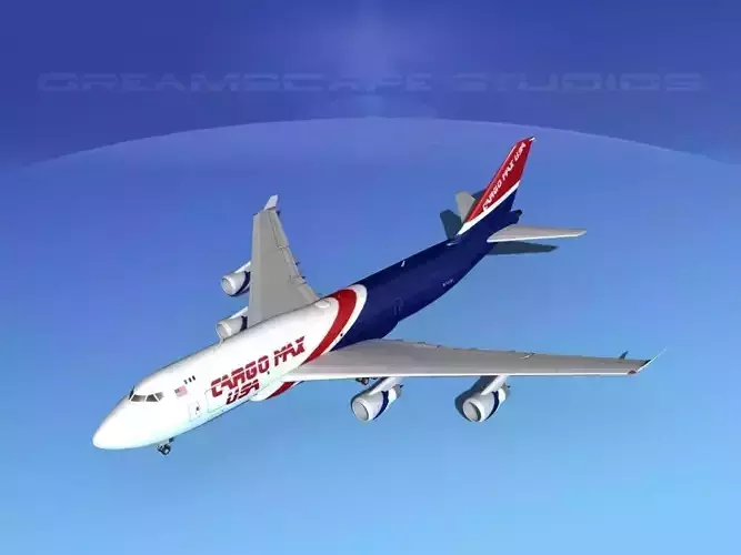Boeing 747-400 Cargo 3 3D model