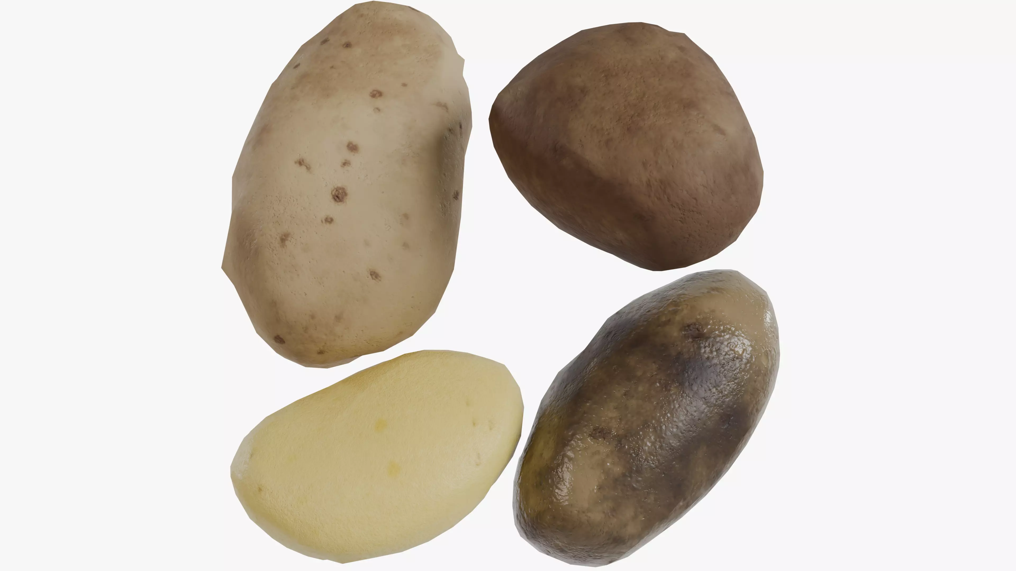 Potato Low-poly 3D model
