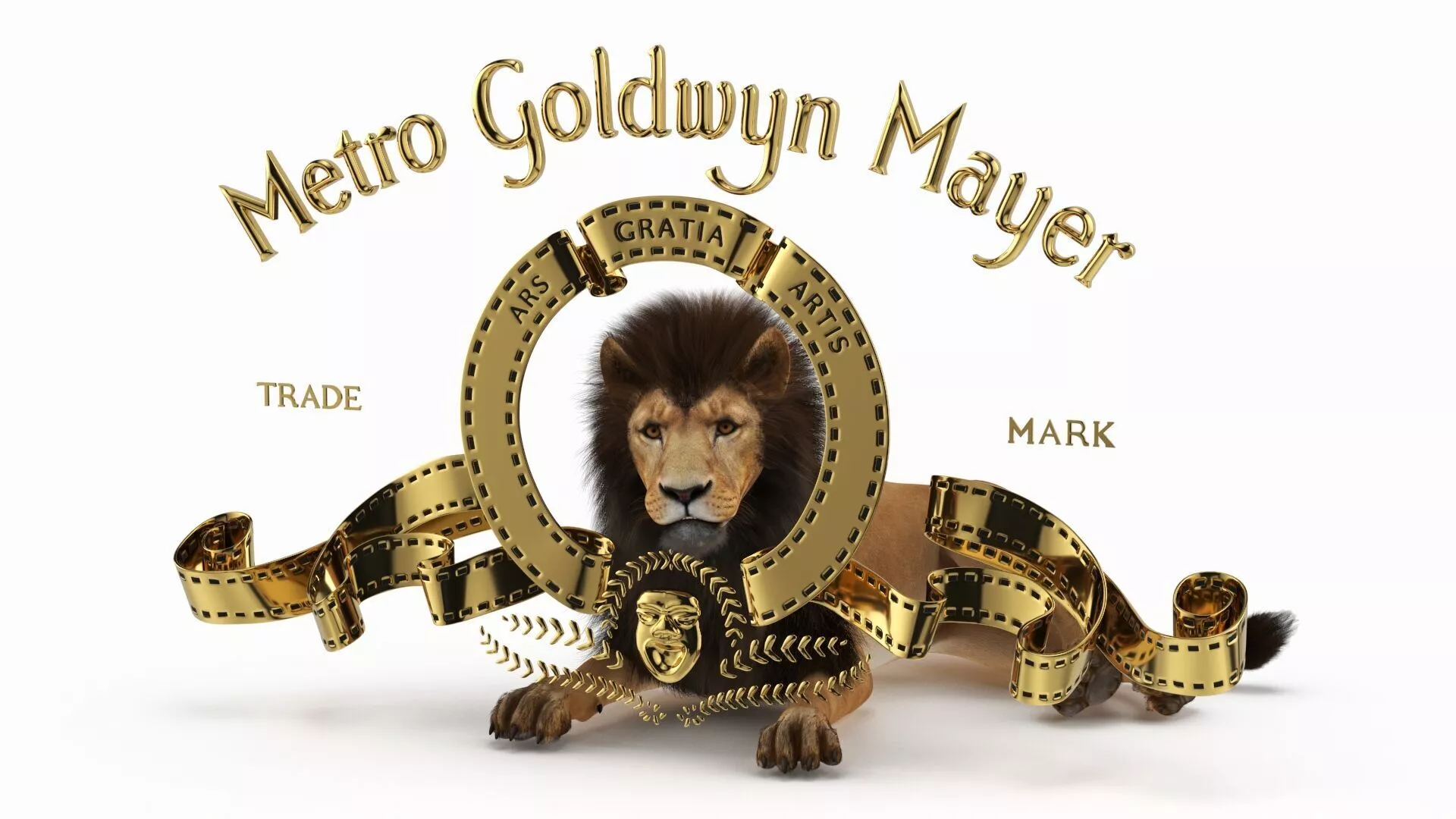 Metro Goldwyn Mayer and Lion Fur 3D model