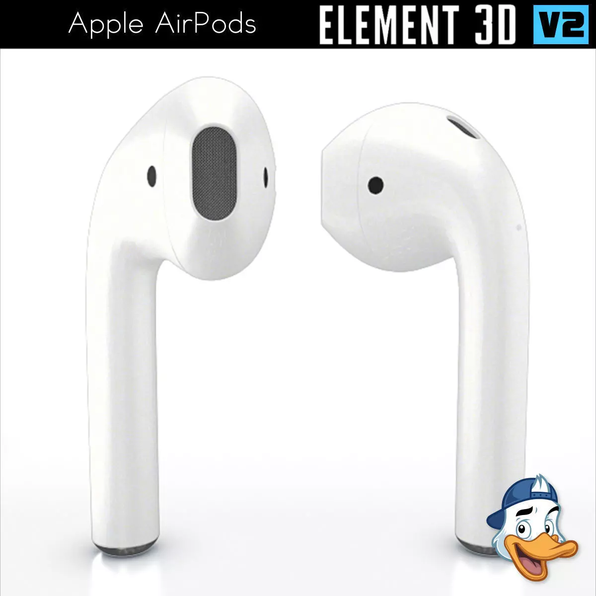 Apple AirPods for Element 3D 3D model_0