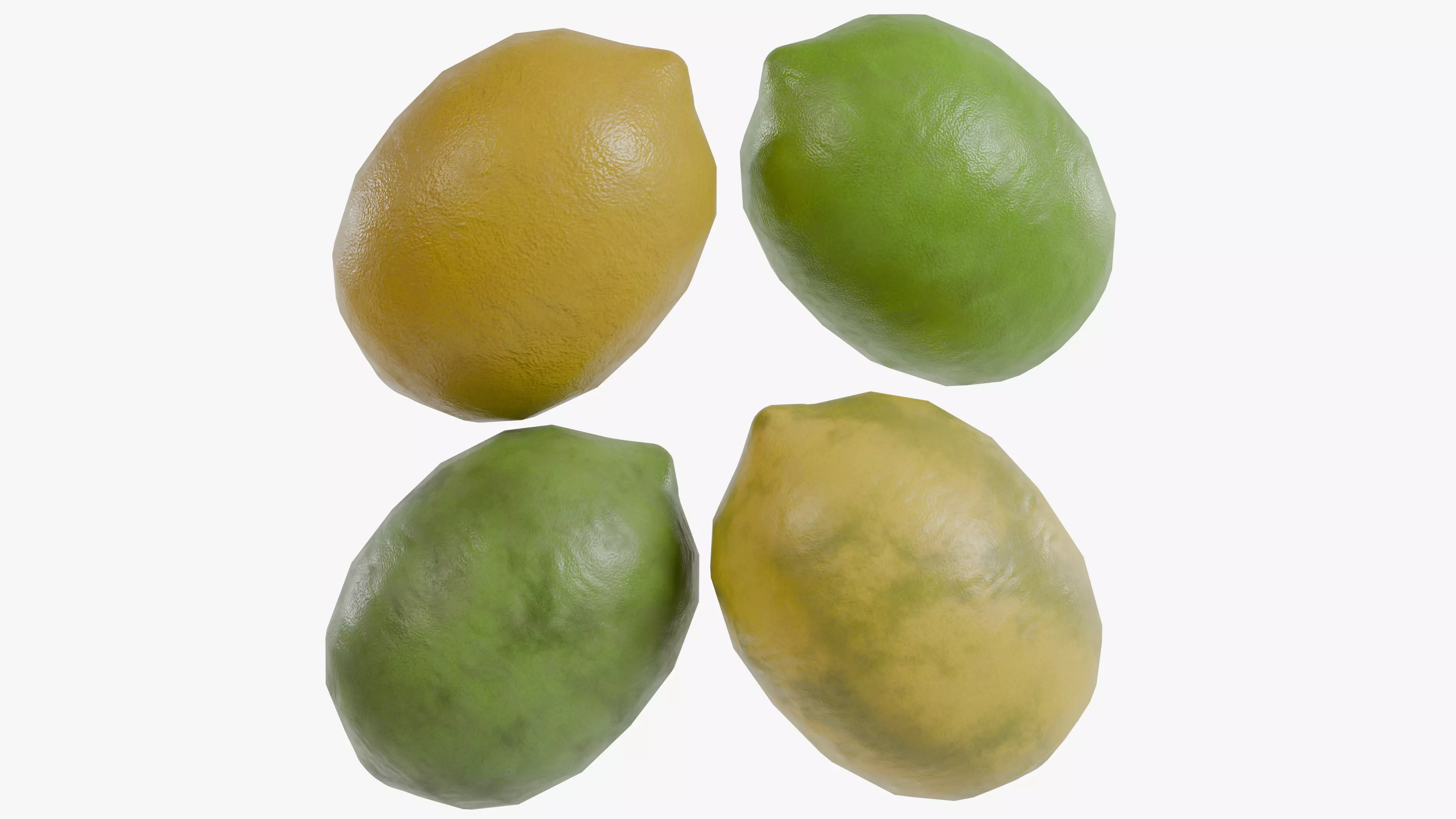 Lemon Low-poly 3D model