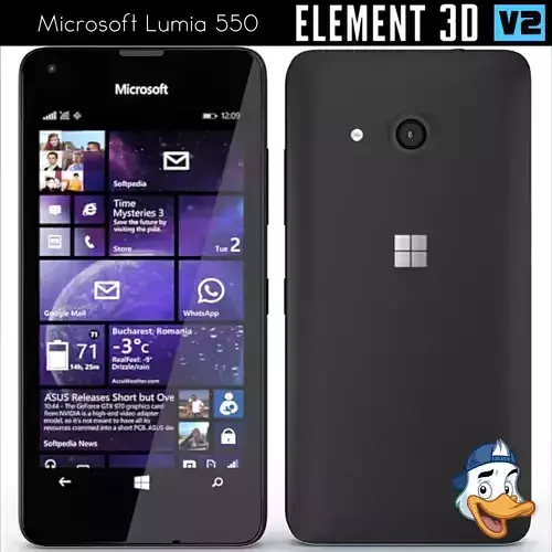 Microsoft Lumia 550 for Element 3D