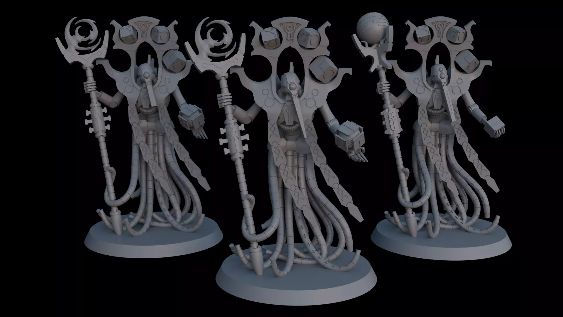Cyber Lord Space Zombies Mancer of Chrono and Time 3D print model