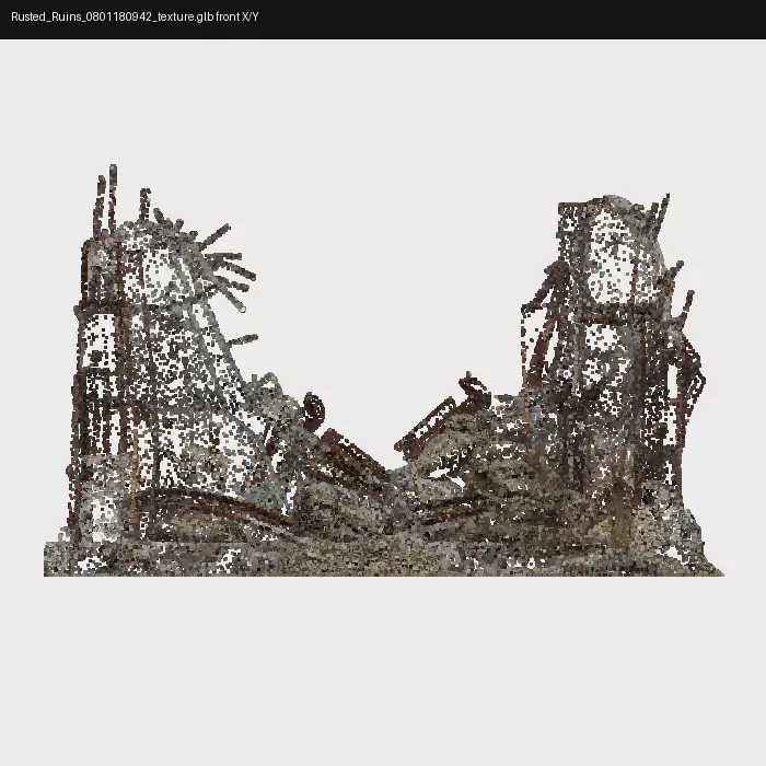 Modular Post-Apocalyptic Fortress Defense Pack 3D model