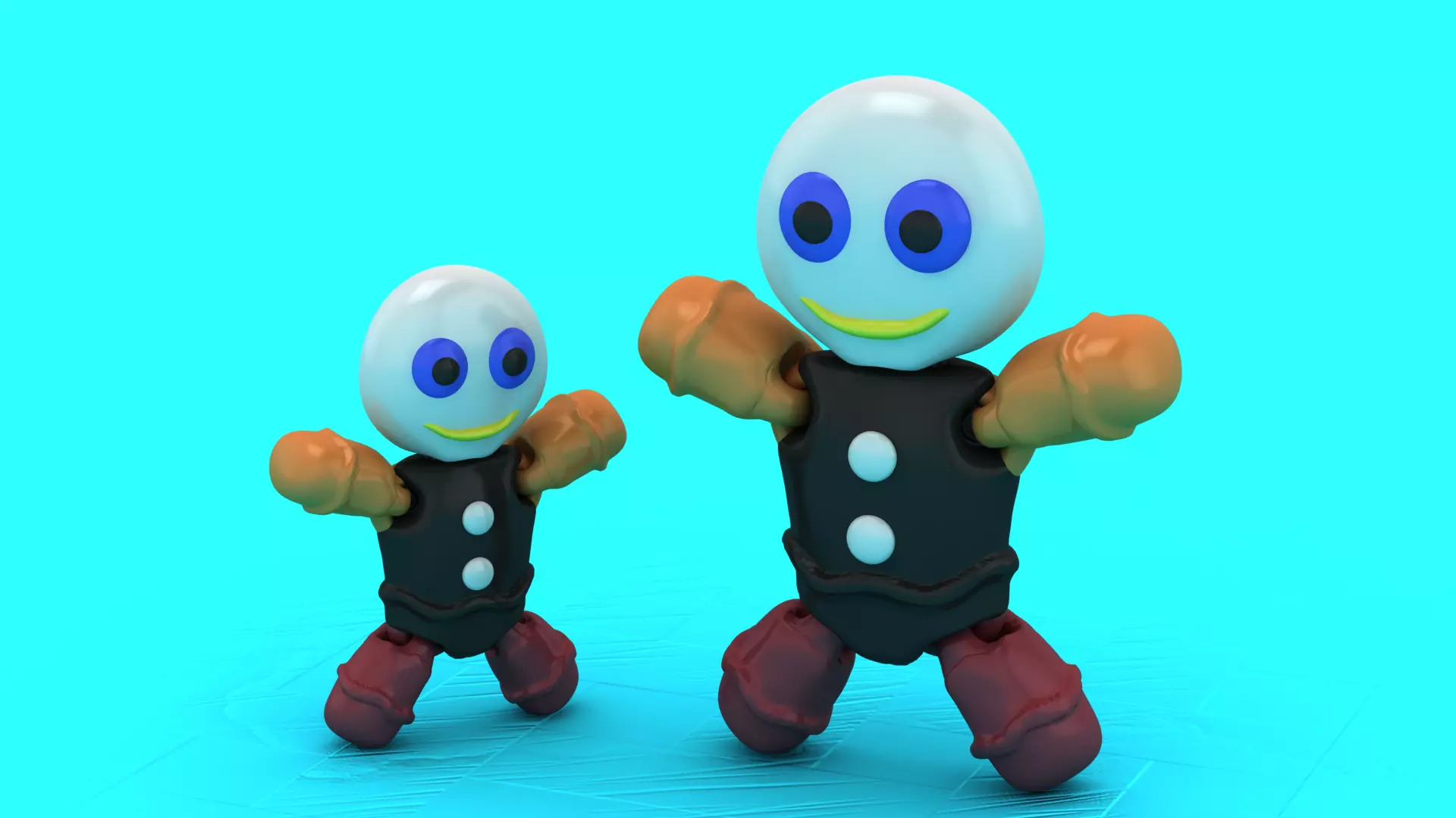 Flexy Smiley Robot 3D print model