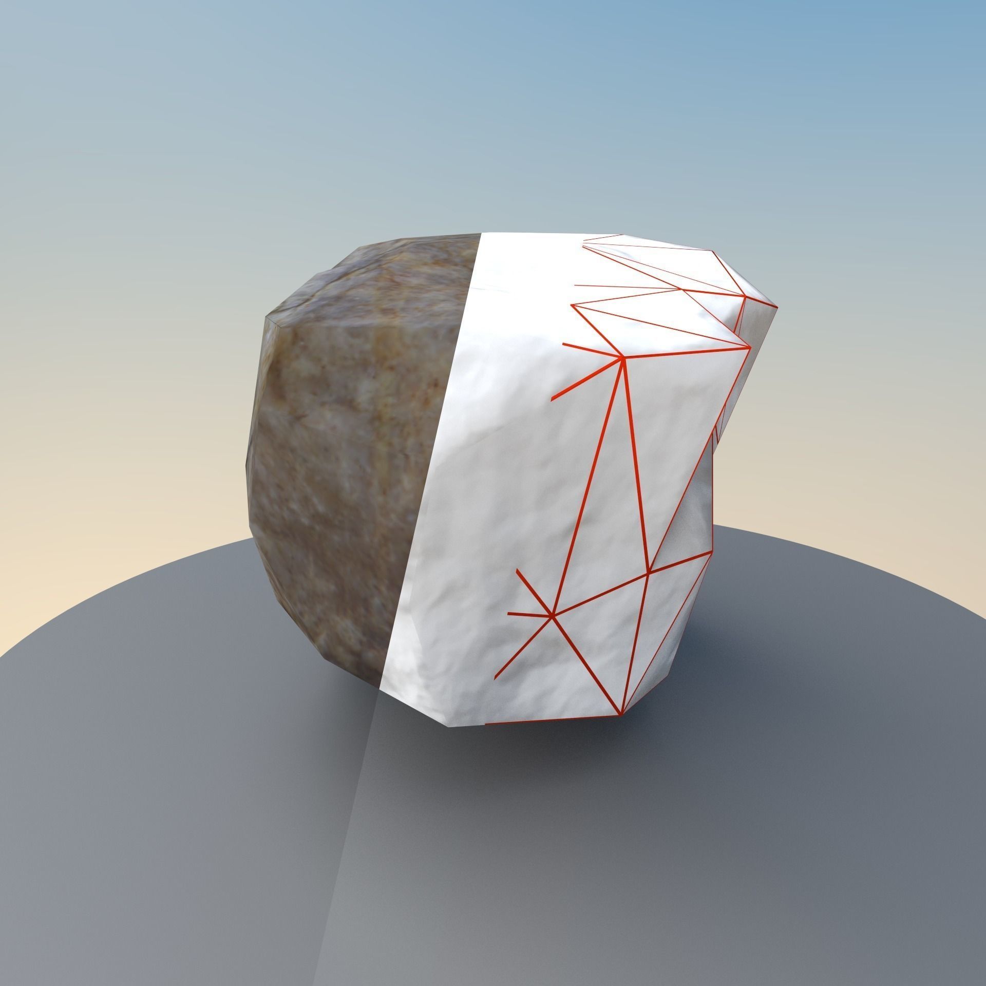 Game Ready Rock Collection Nr 1 Low-poly 3D model_15