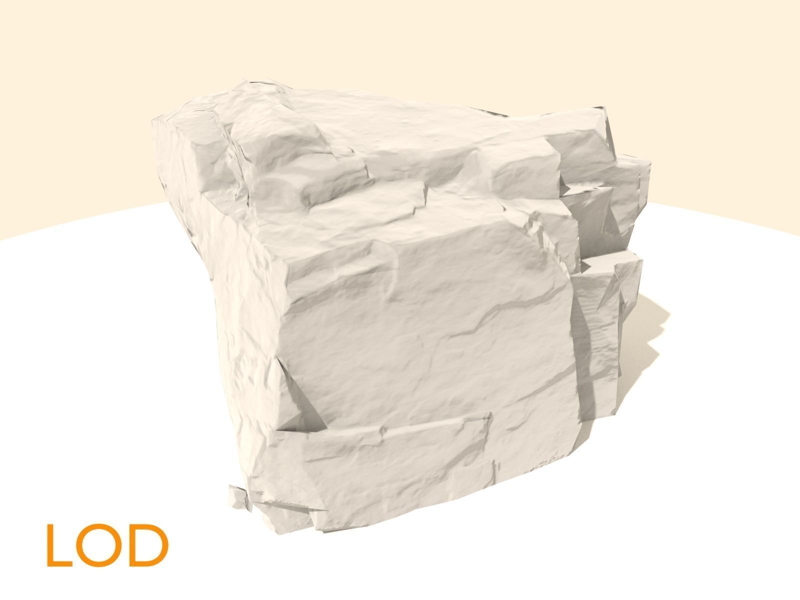 Game Ready Rock Collection Nr 1 Low-poly 3D model_40