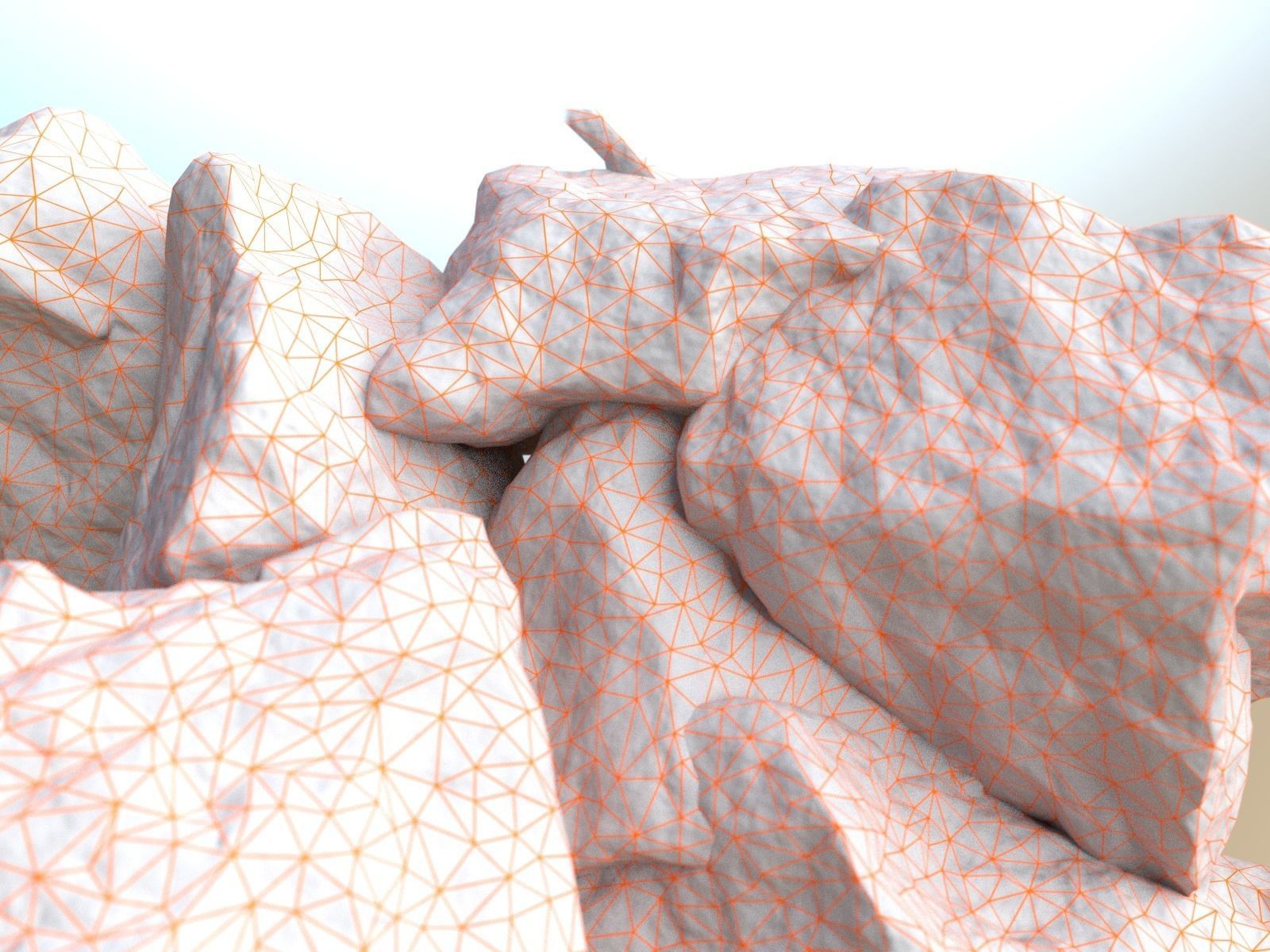 Game Ready Rock Collection Nr 1 Low-poly 3D model_29