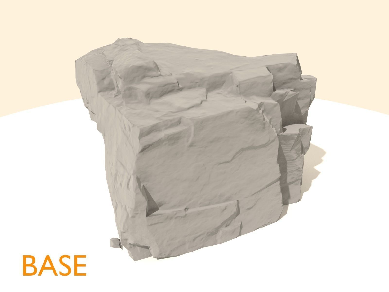 Game Ready Rock Collection Nr 1 Low-poly 3D model_37