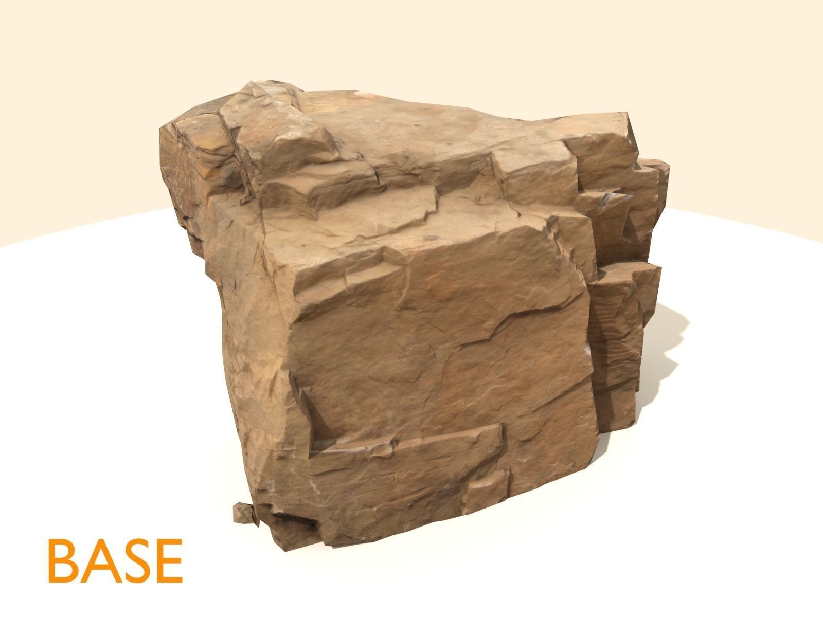 Game Ready Rock Collection Nr 1 Low-poly 3D model_36
