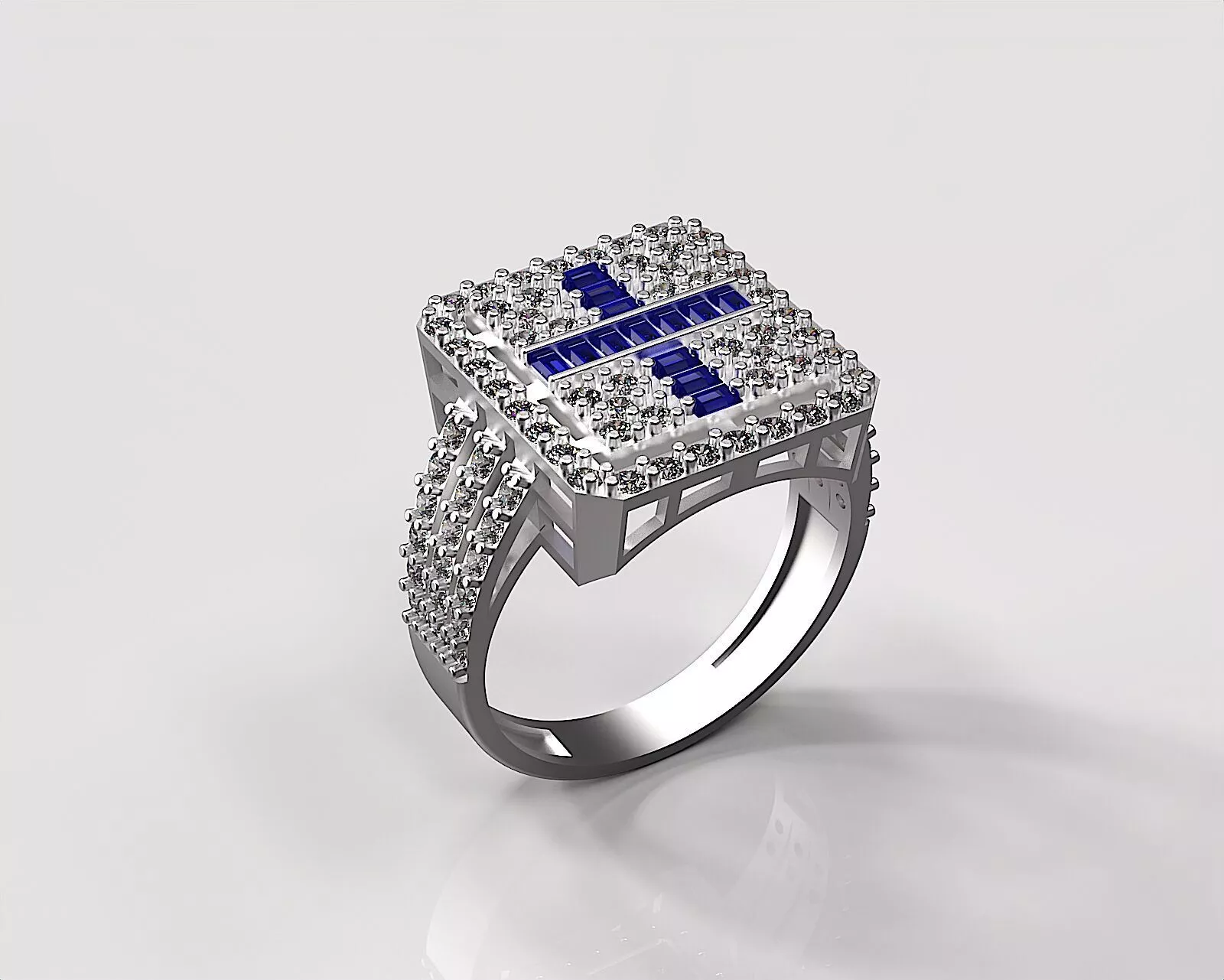 Diamond ring 3D print model