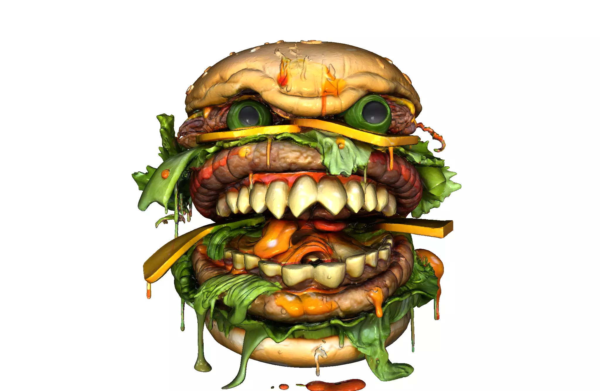 Monster Burger 3D model