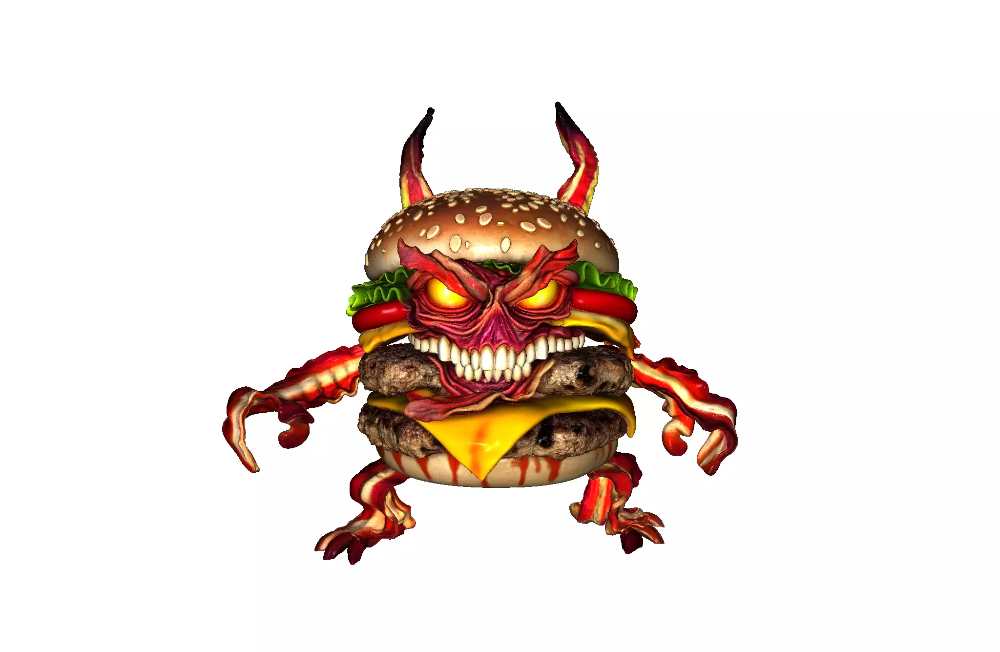 Monster Burger 3D model