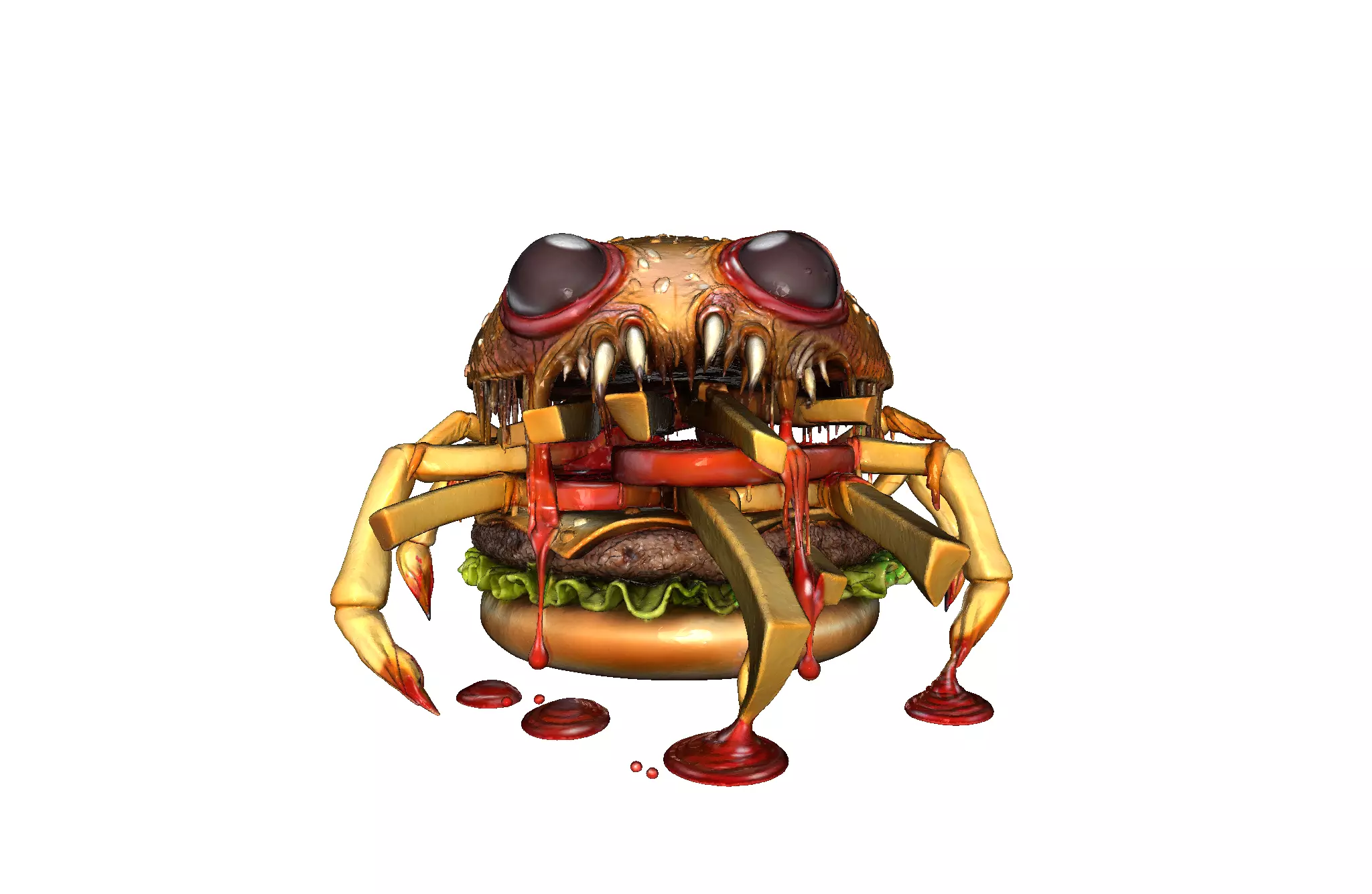 Monster Burger 3D model