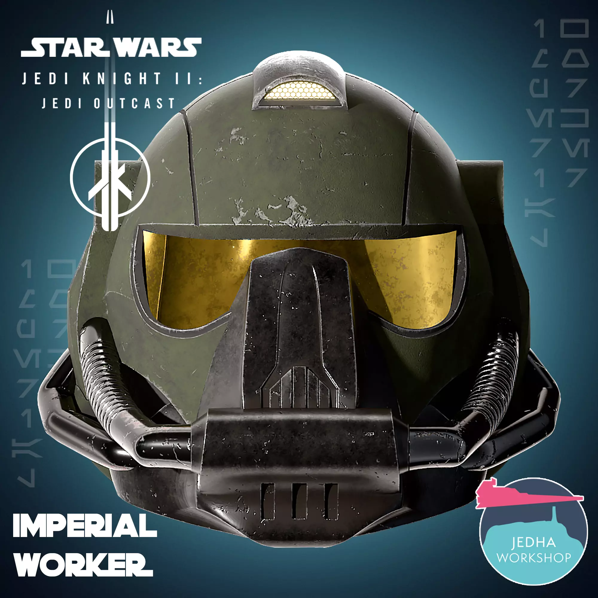 Imperial Worker Helmer Star Wars Jedi Knight II Jedi Outcast 3D print model