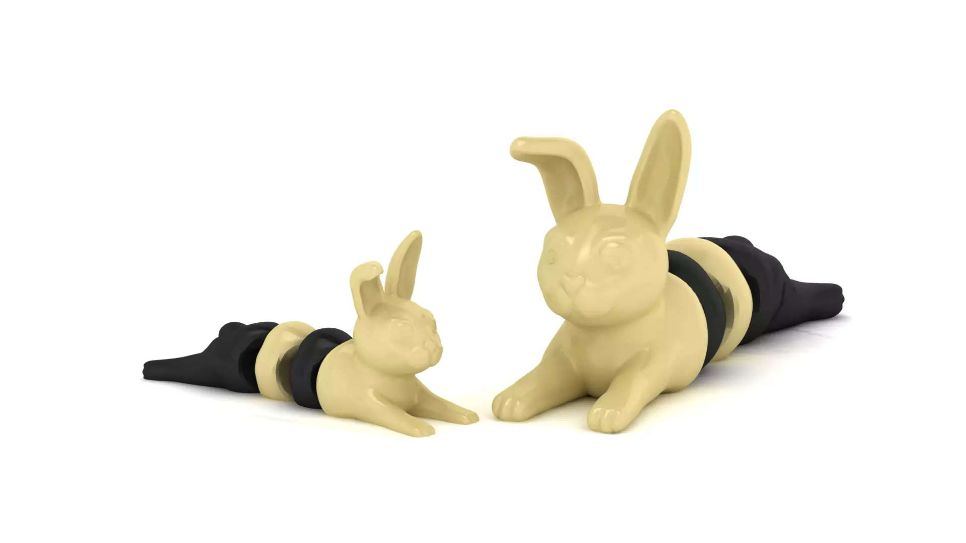 Flexy Bunny Caterpillar 3D print model