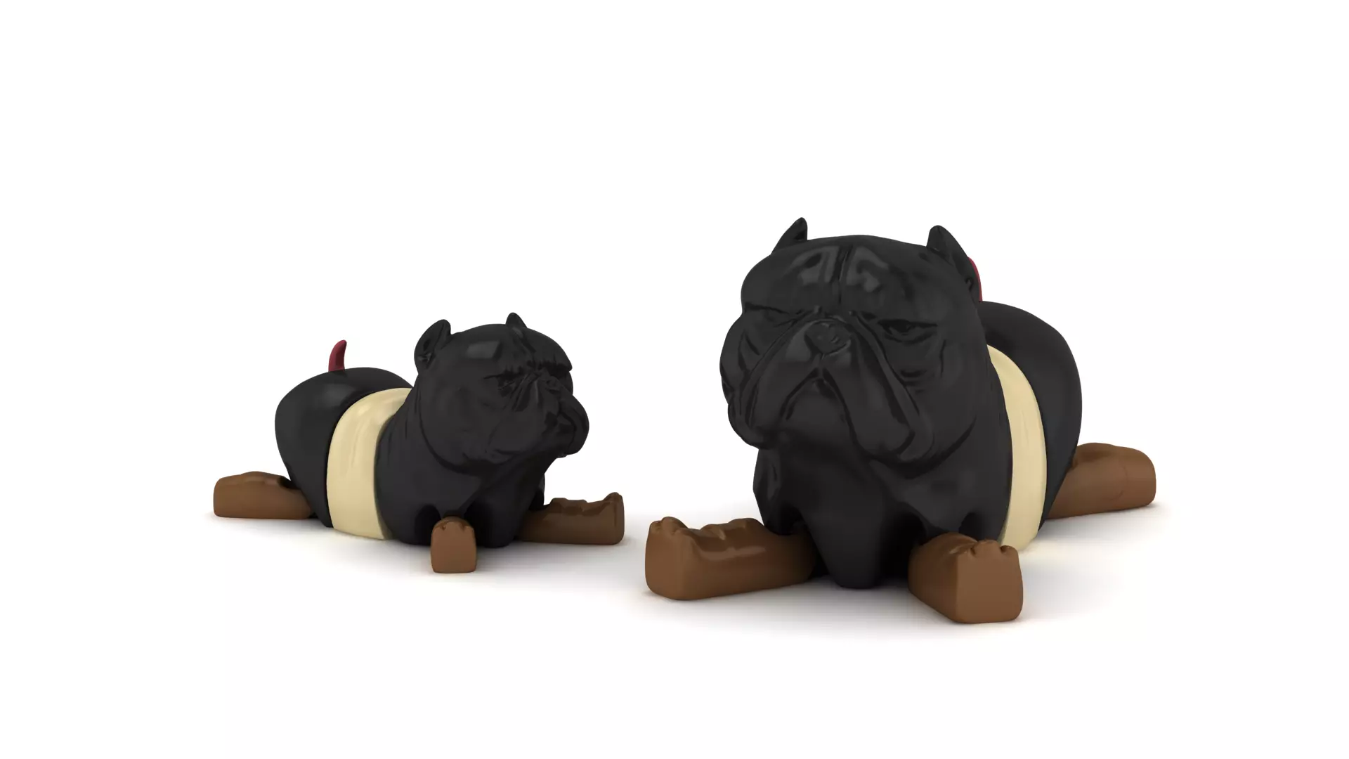 Flexy Bulldog Caterpillar 3D print model