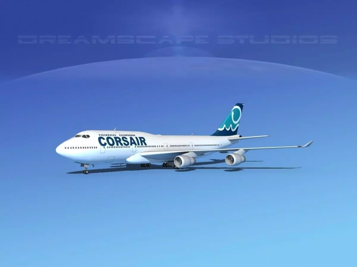 Boeing 747-400 Corsair 3D model