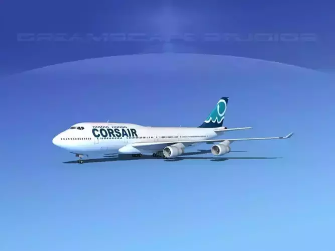 Boeing 747-400 Corsair 3D model