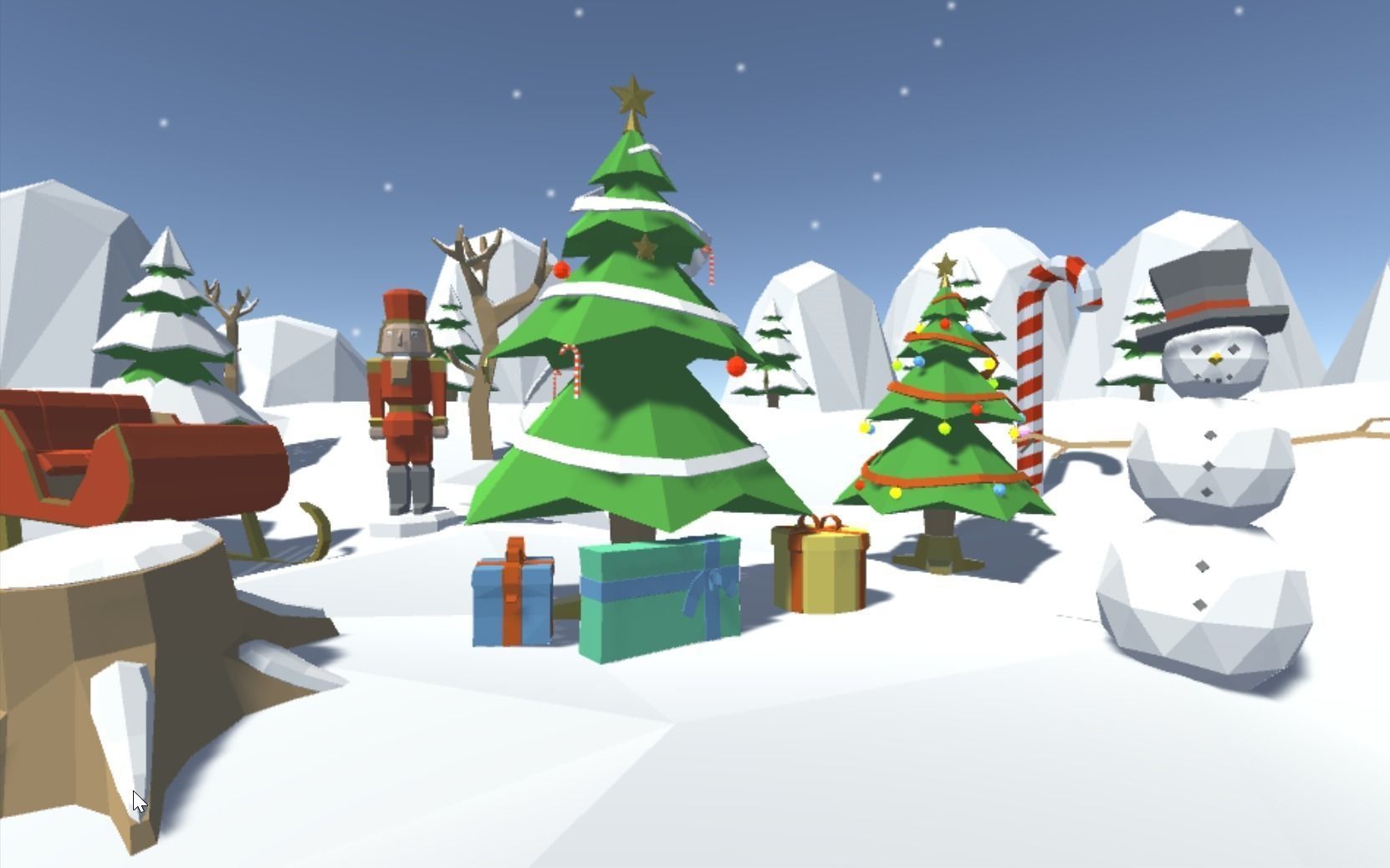 Low Poly Winter Pack Free low-poly 3D model_1