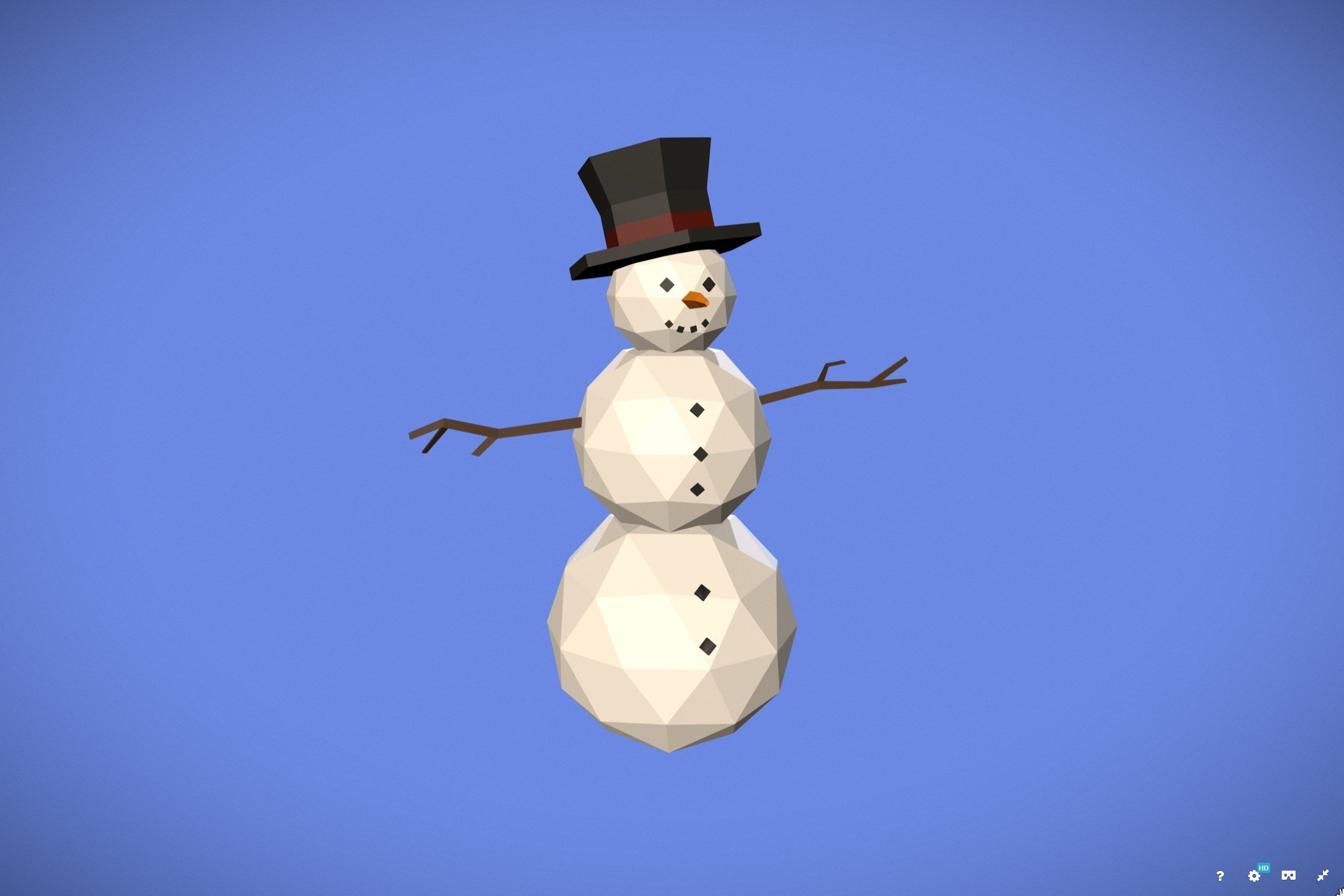 Low Poly Winter Pack Free low-poly 3D model_2