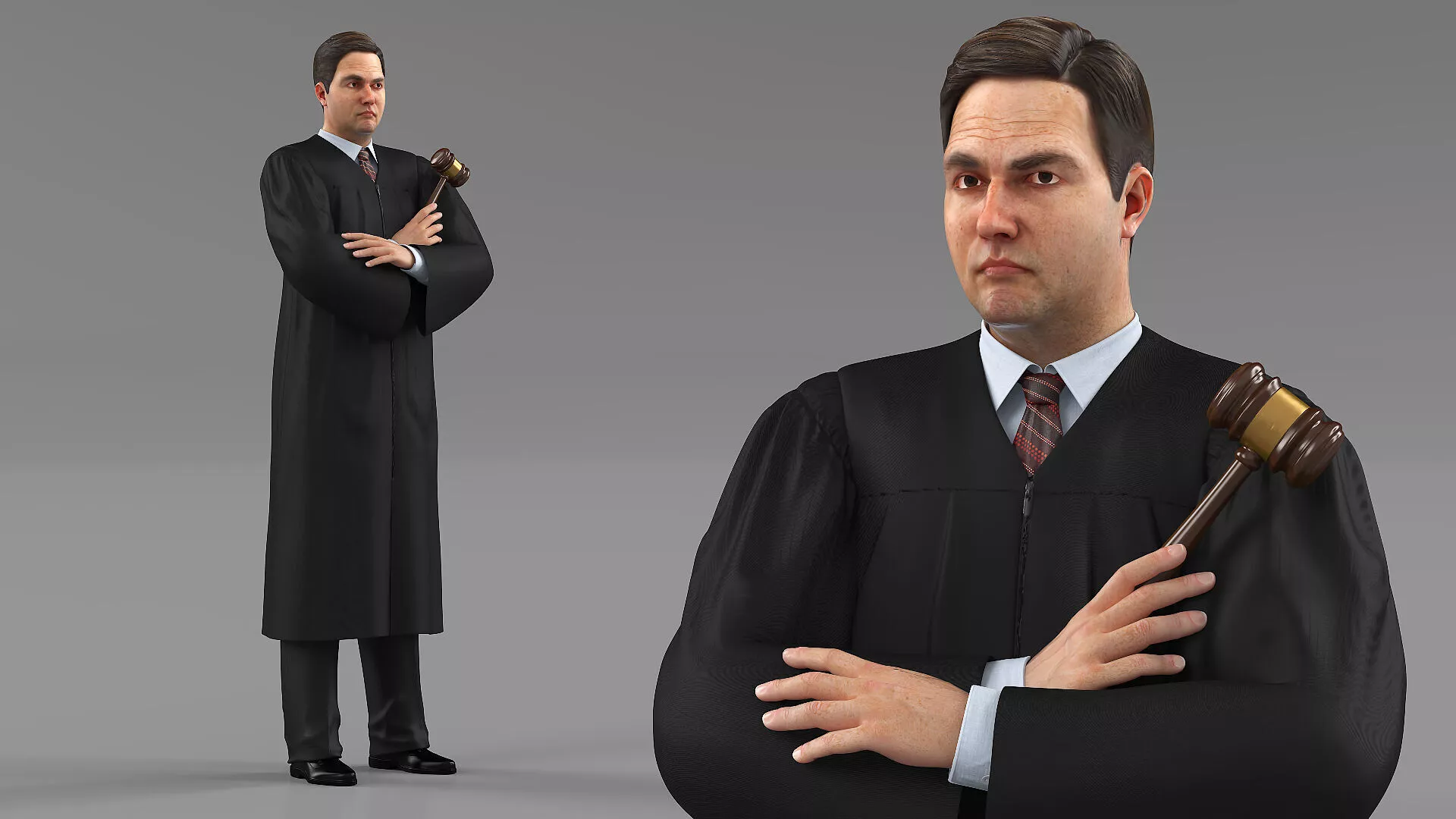 Judge Rigged 3D model