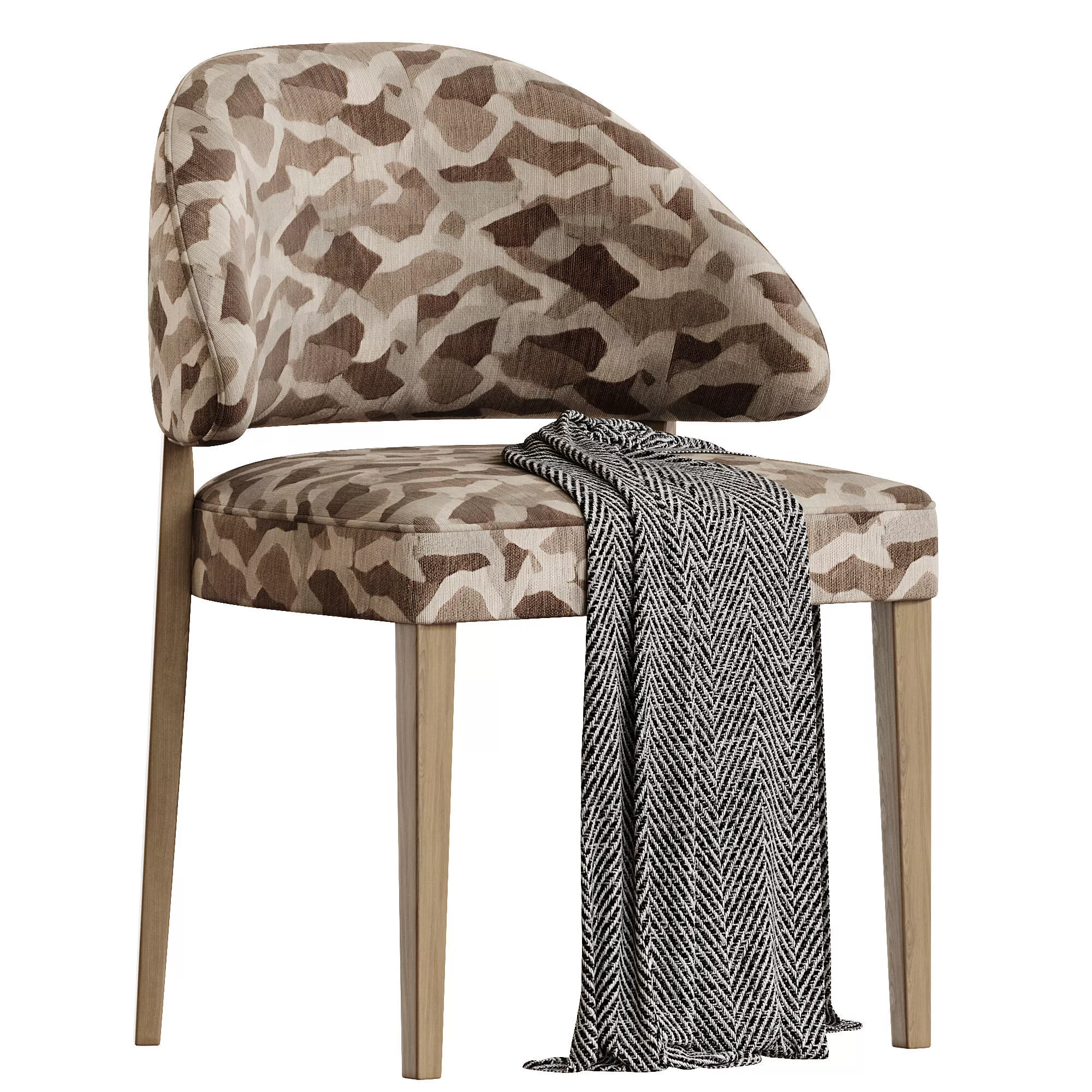 Kaya Dining Chair Low-poly 3D model