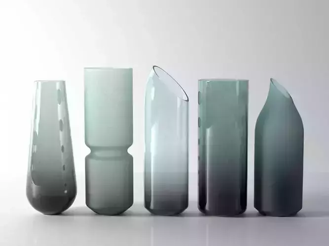 Gray Vase Set