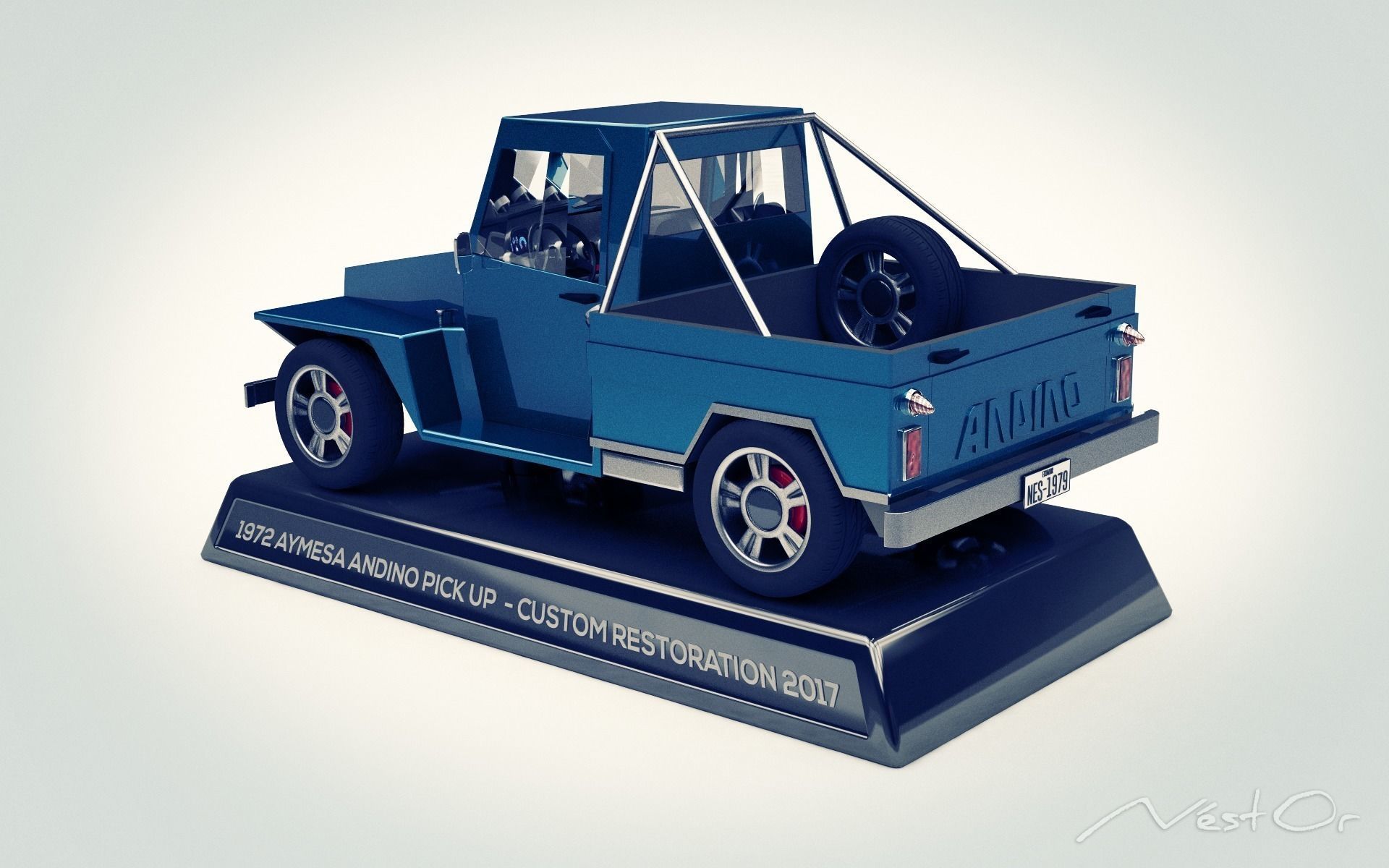 ANDINO pickup truck 3D model_3