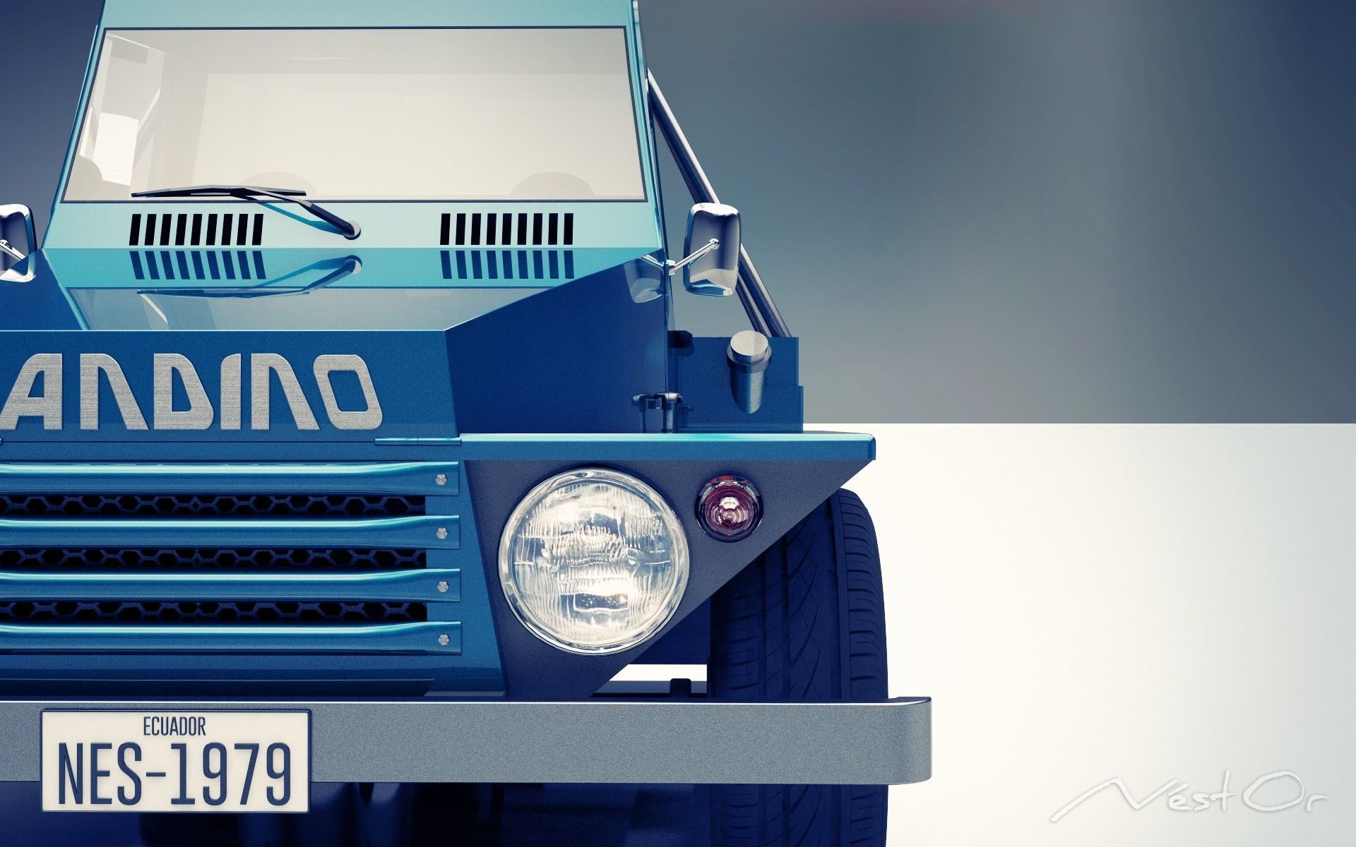 ANDINO pickup truck 3D model_4