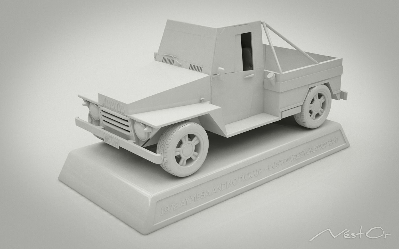 ANDINO pickup truck 3D model_1