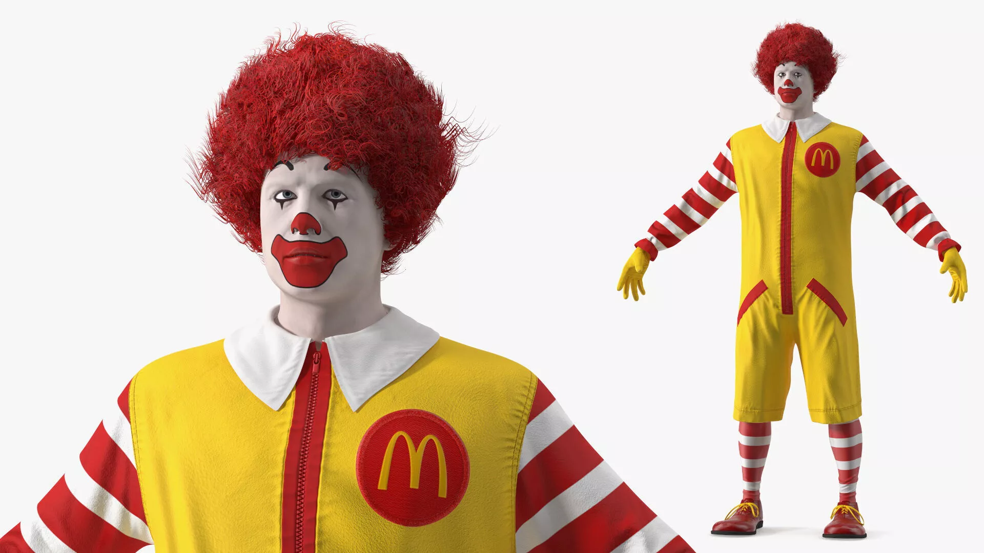 McDonalds Clown Fur 3D model