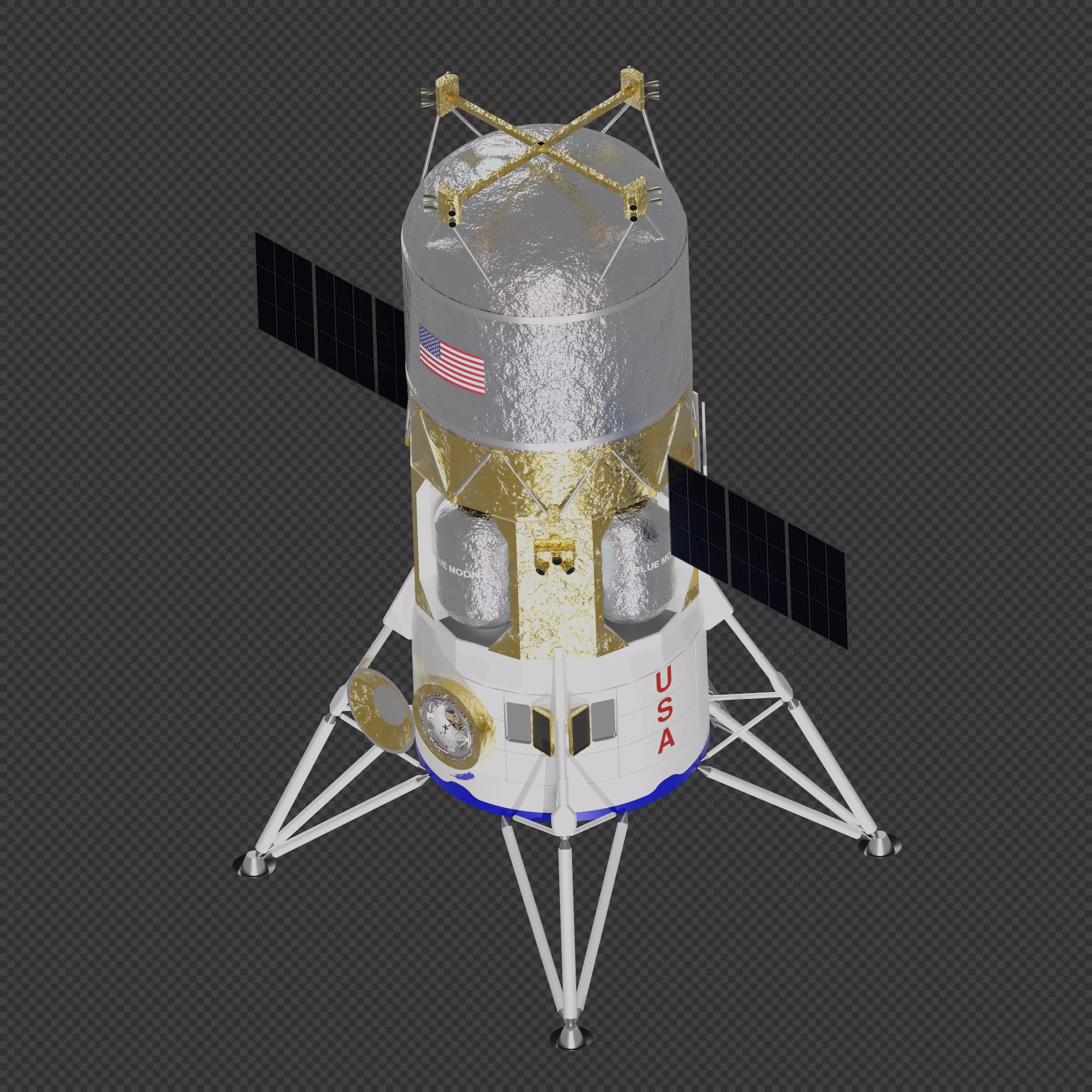 Blue Moon Mk2 Alpha Human Landing System 3D model