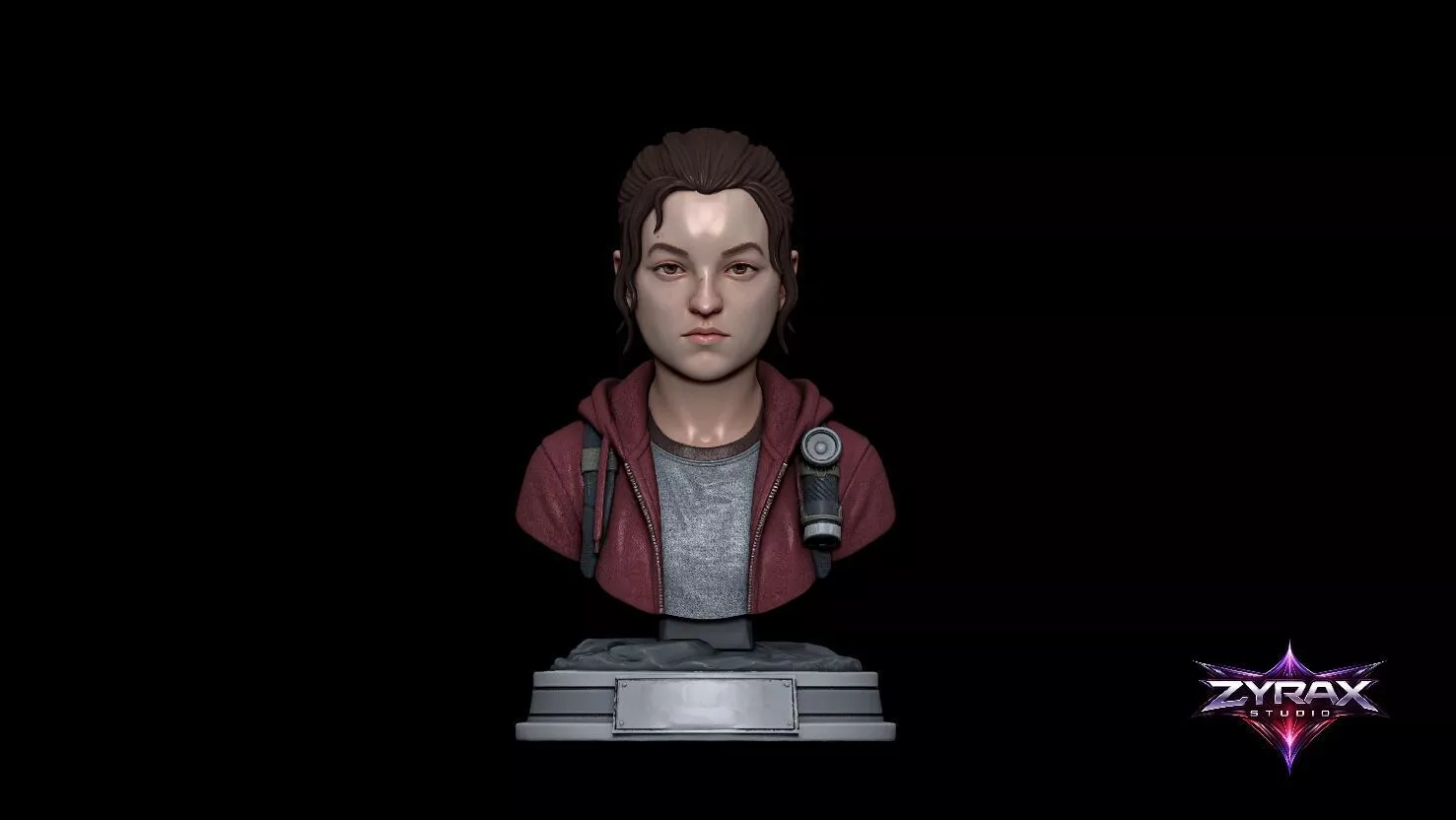 Ellie Bust STL The Last of Us 3D Printable Model 3D print model