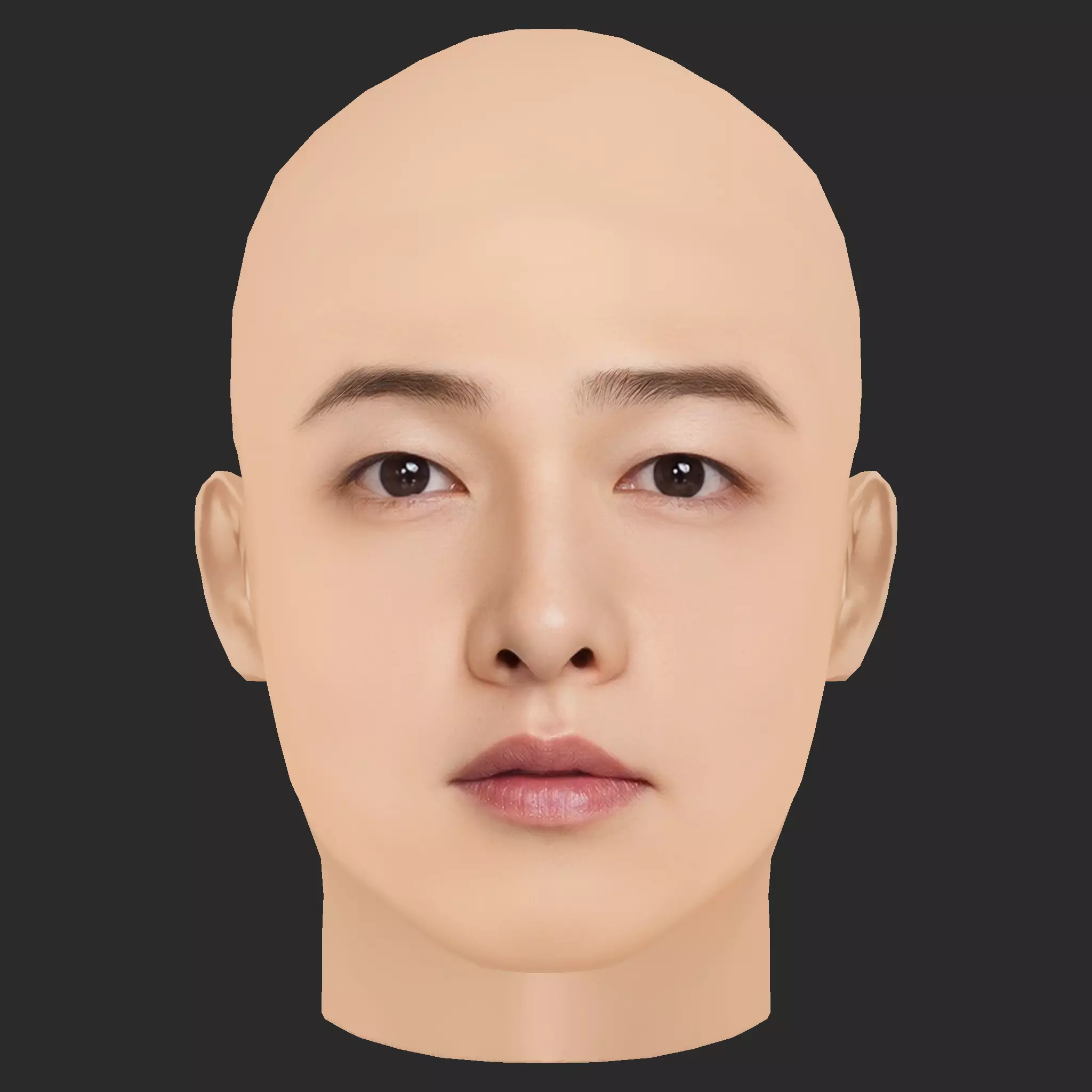 Low Poly Song Joong Ki Head Low-poly 3D model