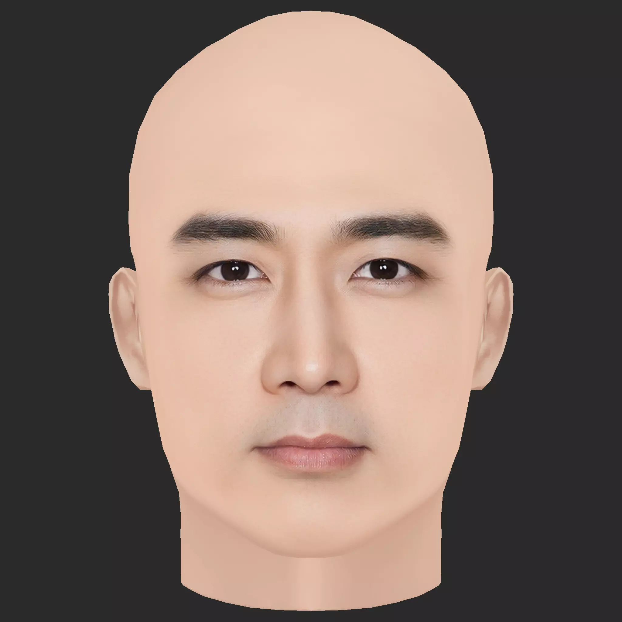 Low Poly Song Seung Heon Head Low-poly 3D model