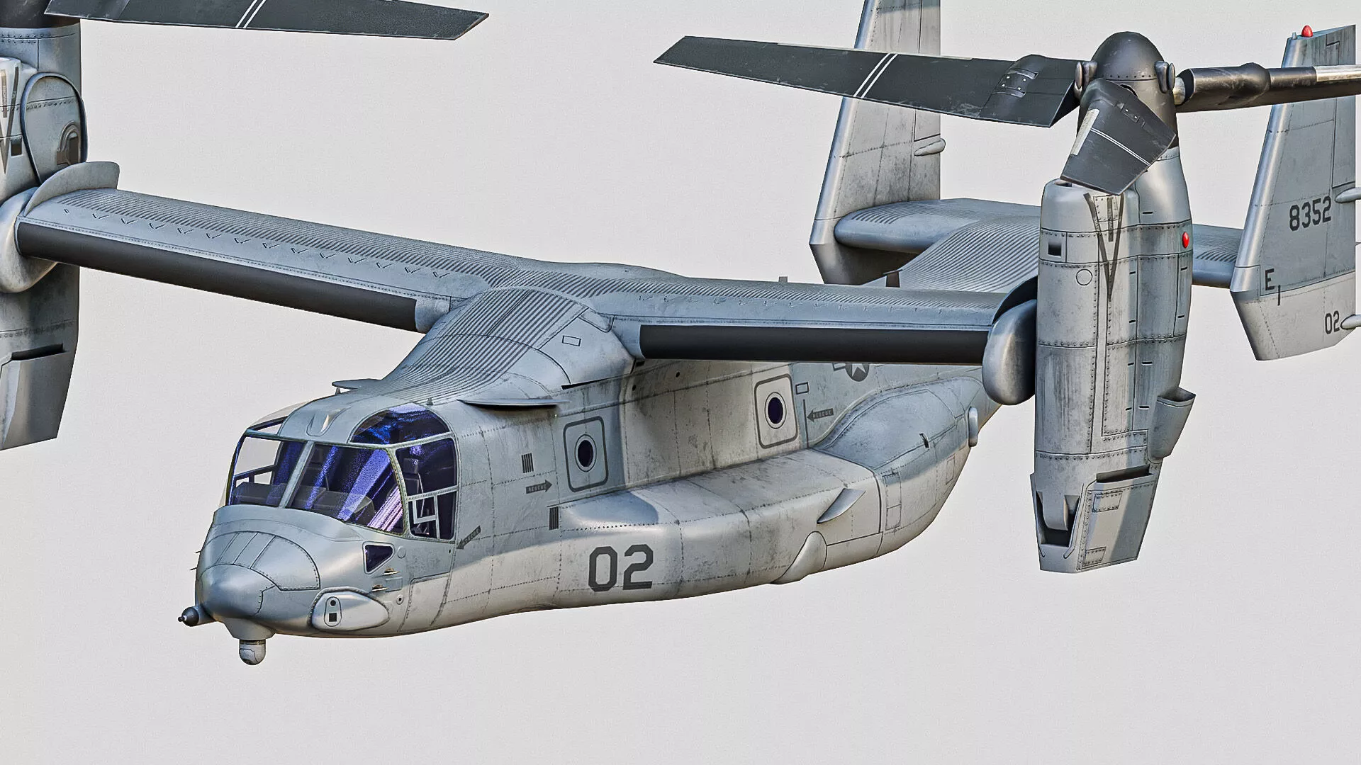 Bell Boeing V22 Osprey Low-poly 3D model