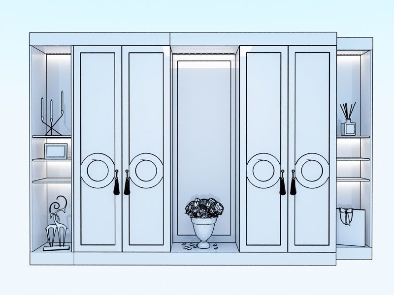 Tiffany Wardrobe 3D model_4