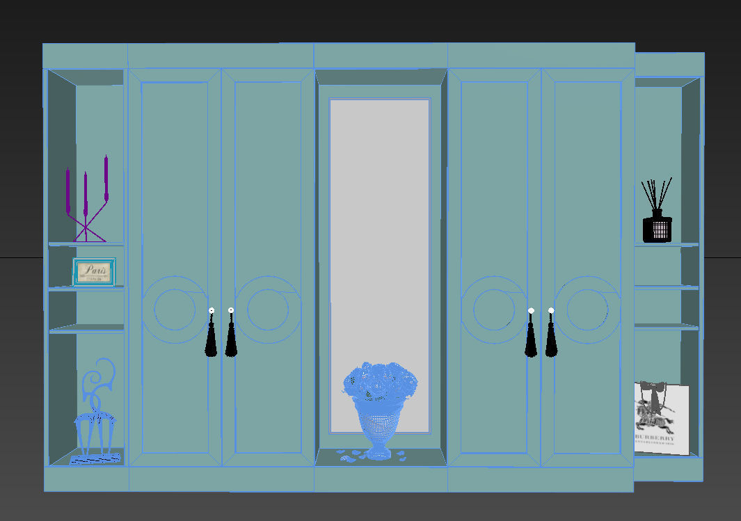Tiffany Wardrobe 3D model_3