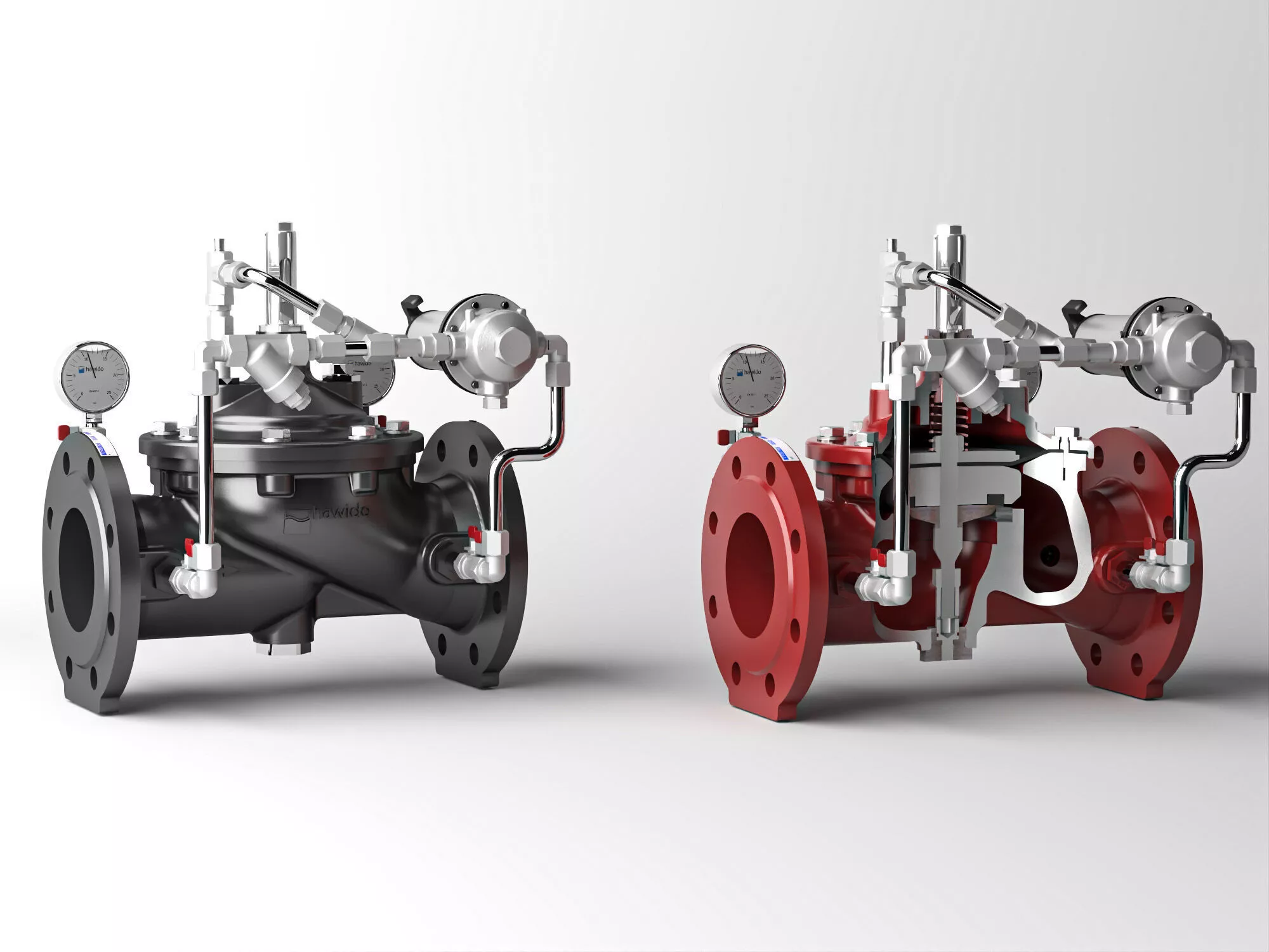 Pressure reducing control valve 3D model