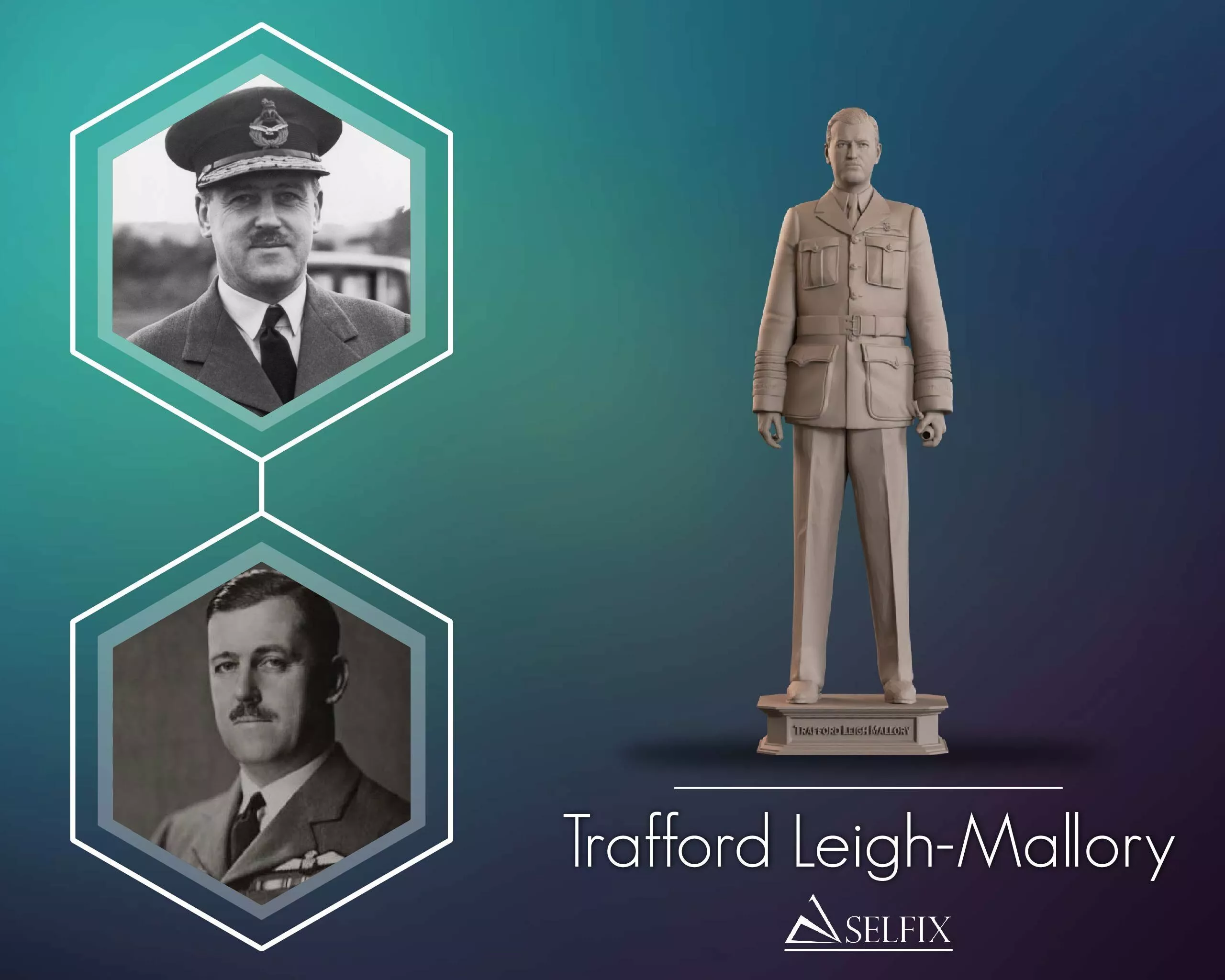 Trafford Leigh Mallory Full Body Sculpture 3D print model