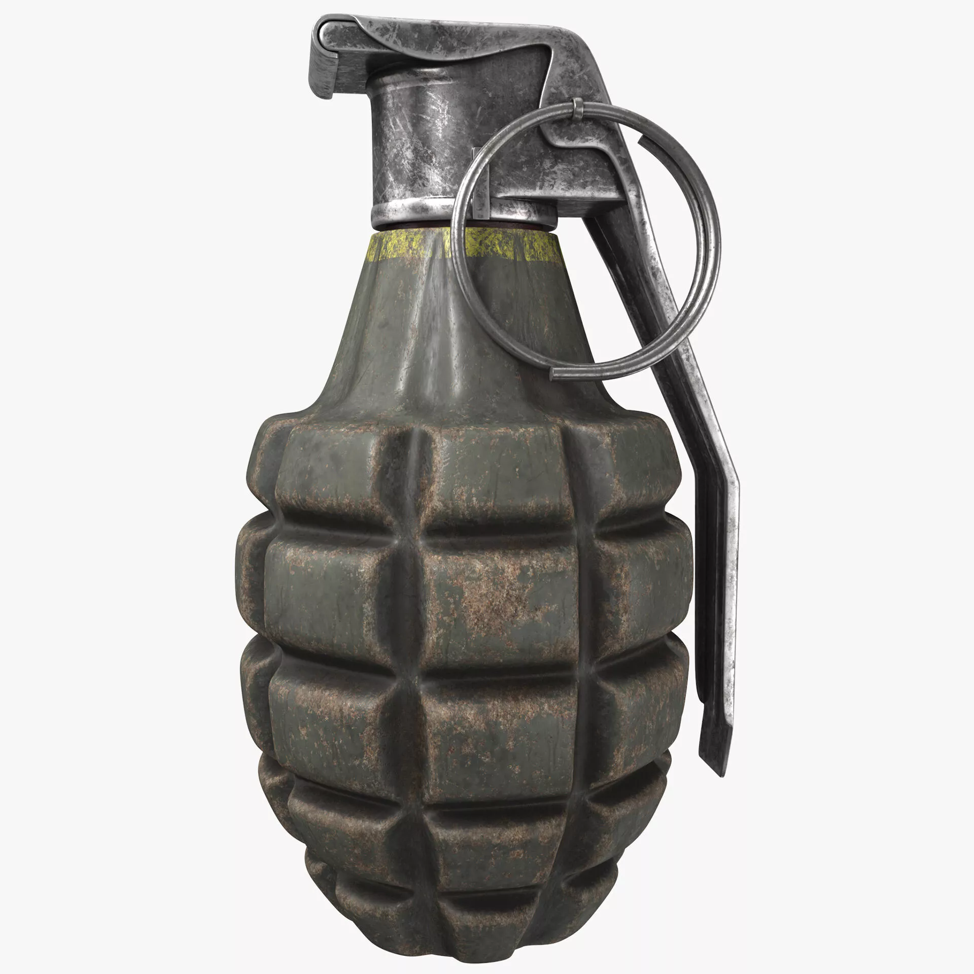 Mk2 Fragmentation Hand Grenade Low-poly 3D model