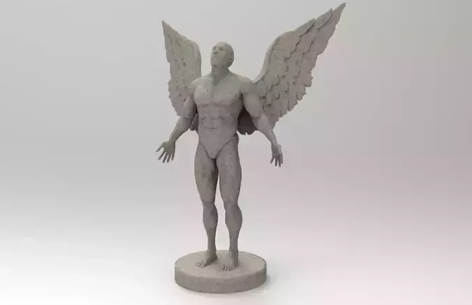 Angel statue of with wings