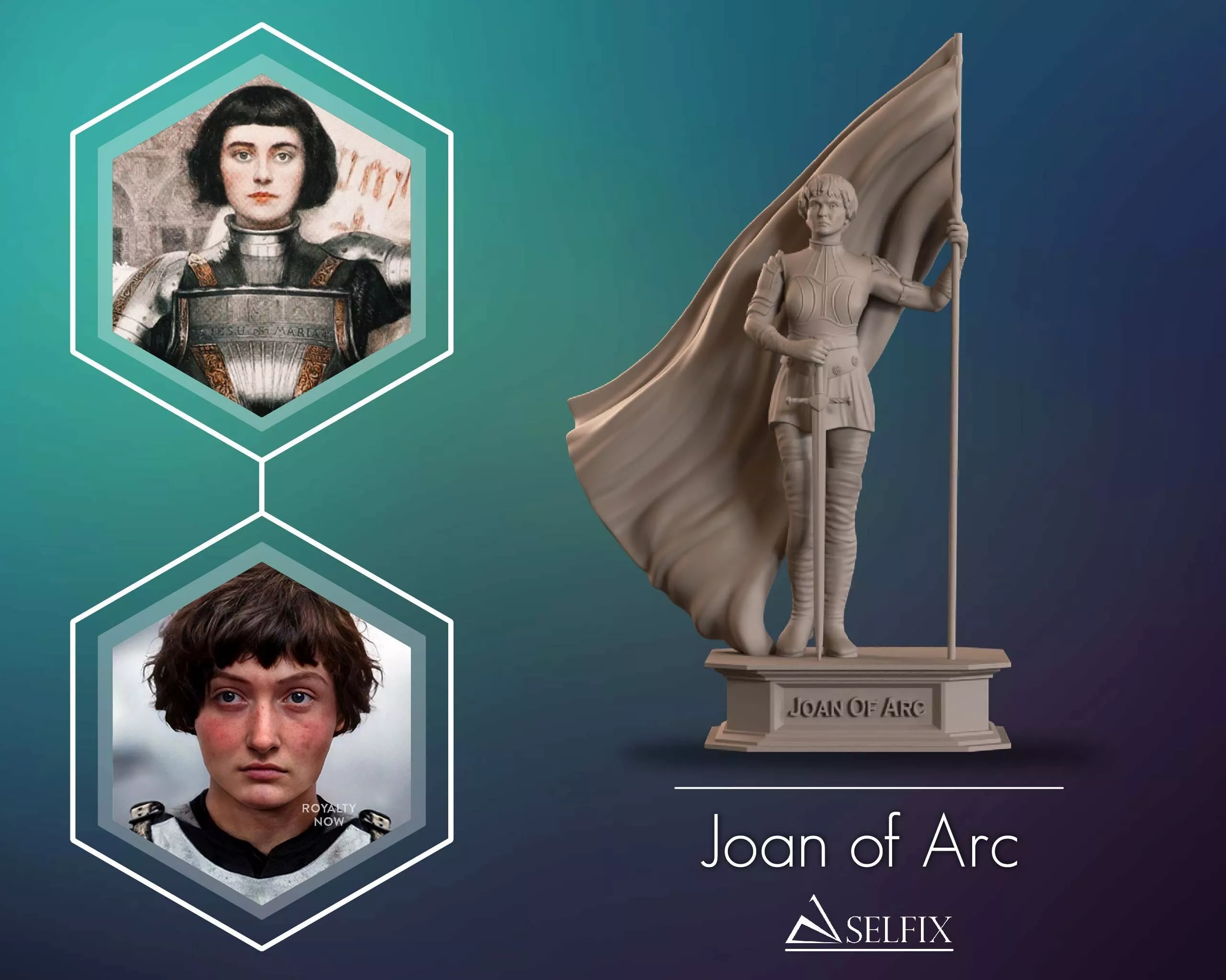 Joan of Arc Full Body Sculpture 3D print model